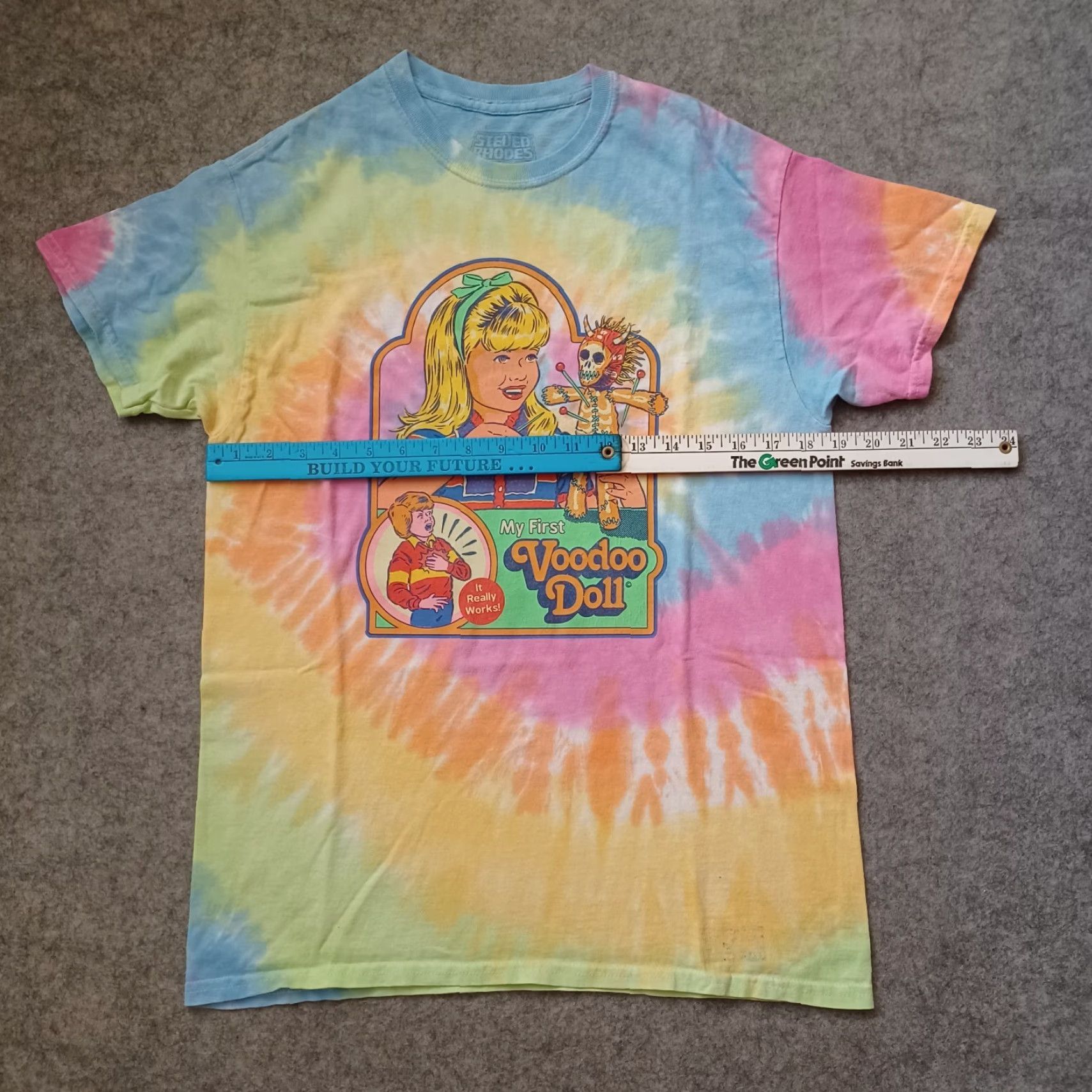 RHODE Steven Rhodes T Shirt Mens Medium Multicolor Tie Dye My First Voodoo Doll Retro Size US M / EU 48-50 / 2 - 4 Thumbnail