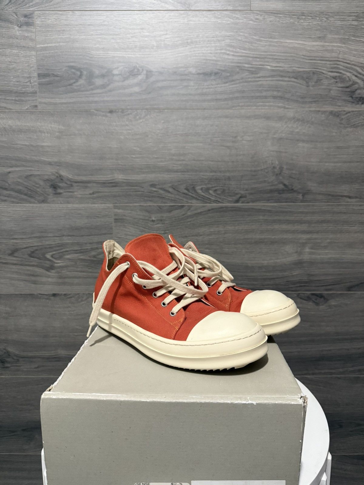 Rick Owens Drkshdw Rick Owens Drkshdw Low Top Ramones Size US 7.5 / EU 40-41 - 1 Thumbnail