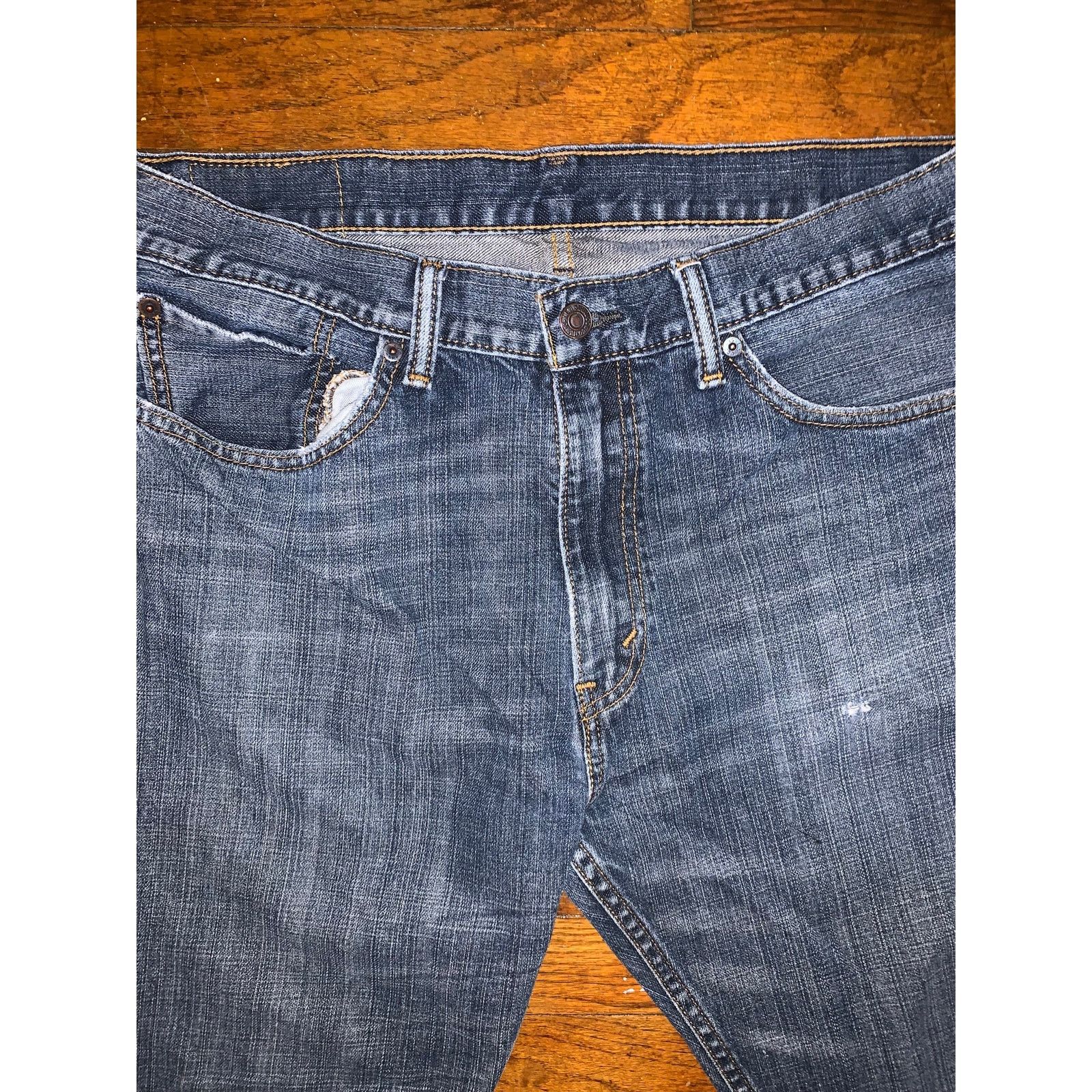 Levi's Levi’s 505 Straight Leg Jeans Mens 36x30 Dirty Wash Size US 36 / EU 52 - 5 Thumbnail