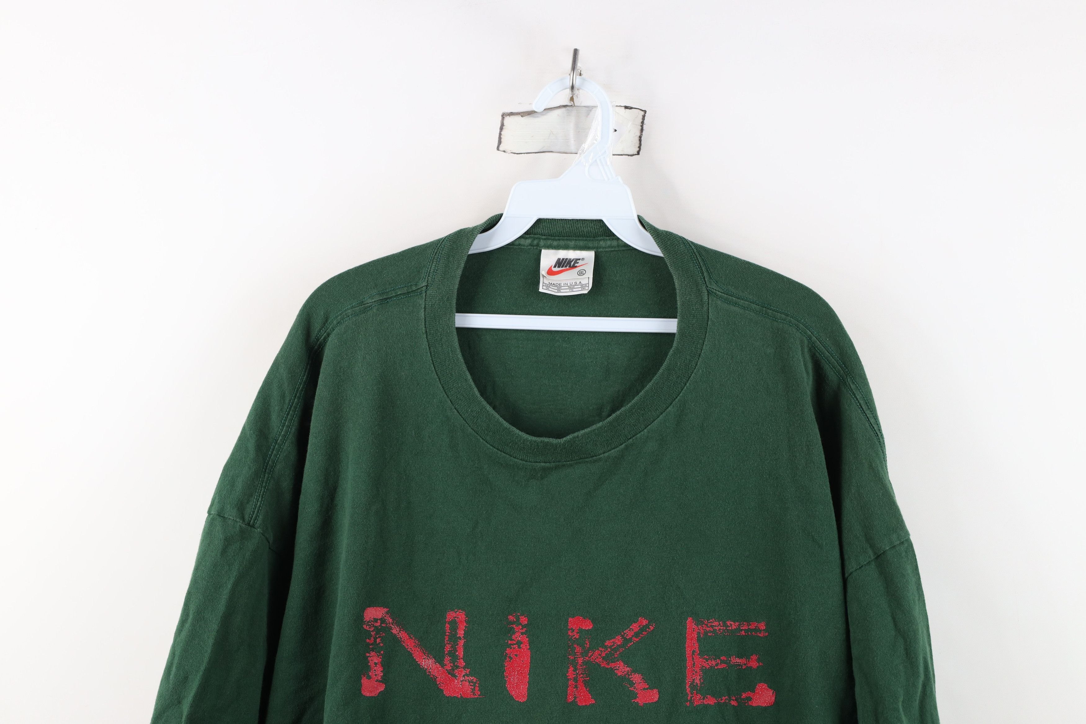 Nike Vintage 90s Nike Spell Travis Scott Big Swoosh T-Shirt USA Size US XXL / EU 58 / 5 - 2 Thumbnail