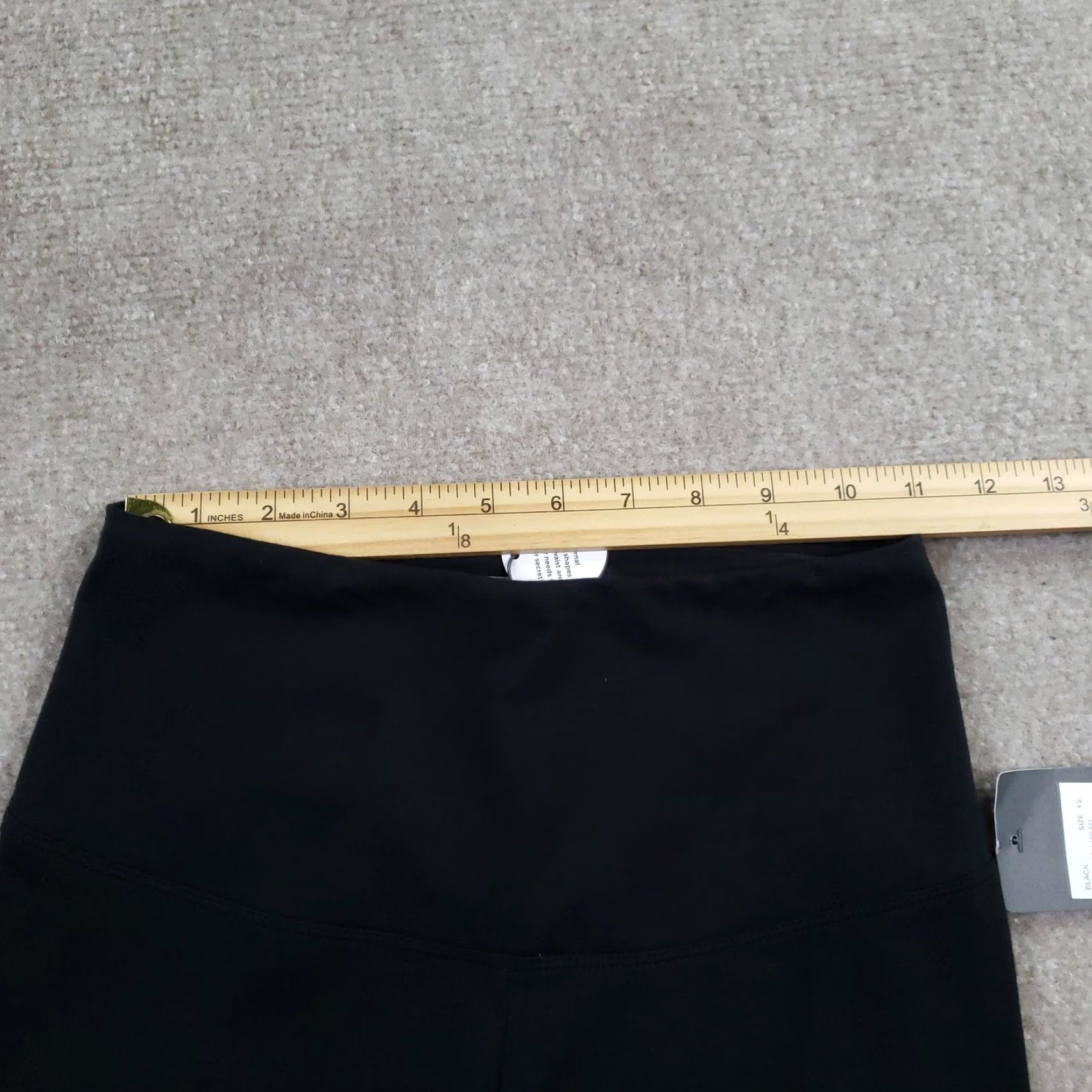 Vintage Lysse Leggings Womens XS Black High Rise 360 Smoothing Waistband Size 26" / US 2 / IT 38 - 4 Thumbnail