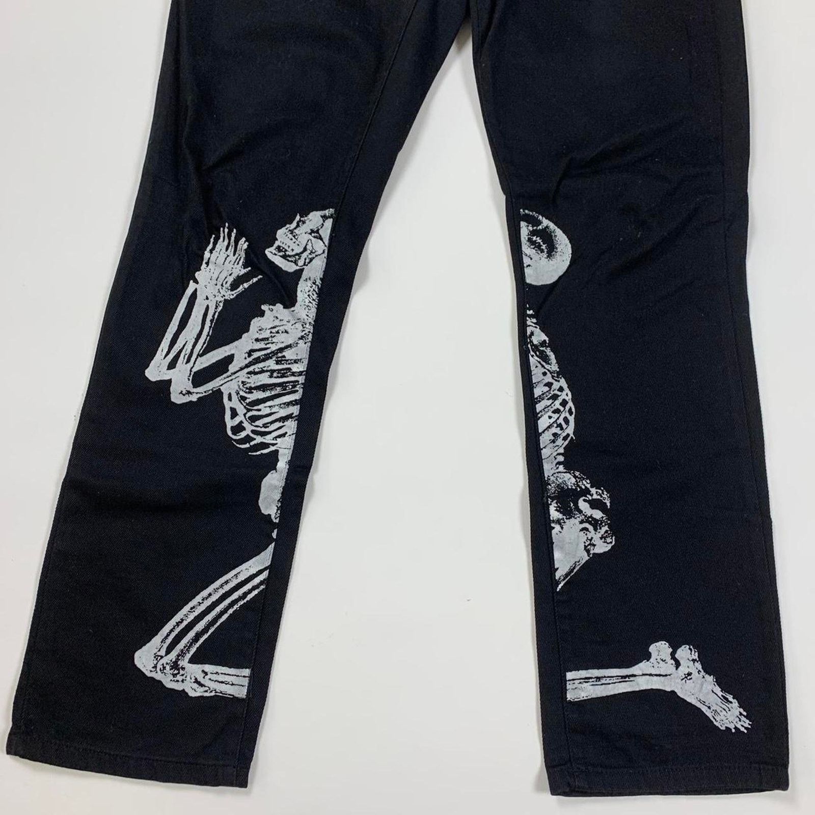Other BySlik Skull Prayer Black Denim Jeans Size US 34 / EU 50 - 2 Thumbnail