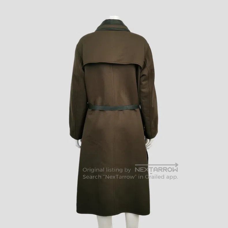 Hermes Hermes Wool and cashmere blend color-block lapel coat Size XXS / US 00 / IT 34 - 2 Thumbnail