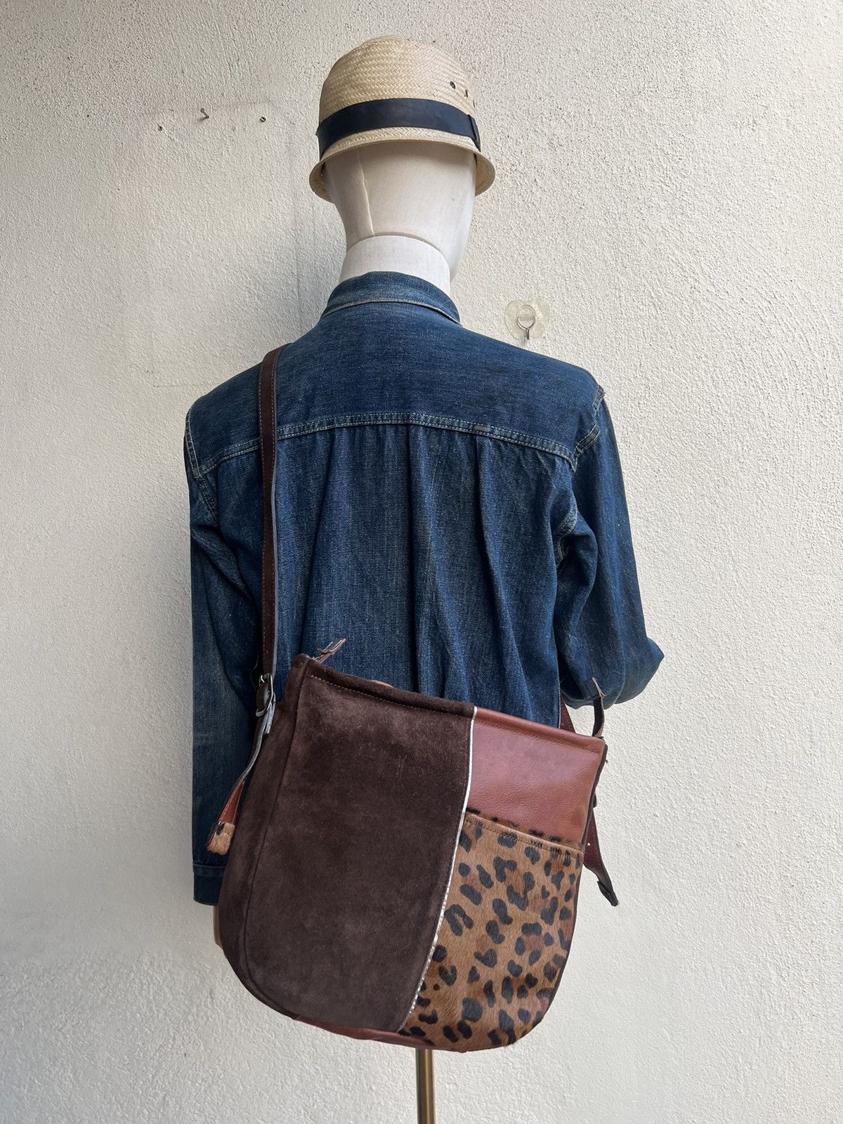 Leather Vintage Turkuabo Japan Patchwork Leather Bag Size ONE SIZE - 2 Thumbnail