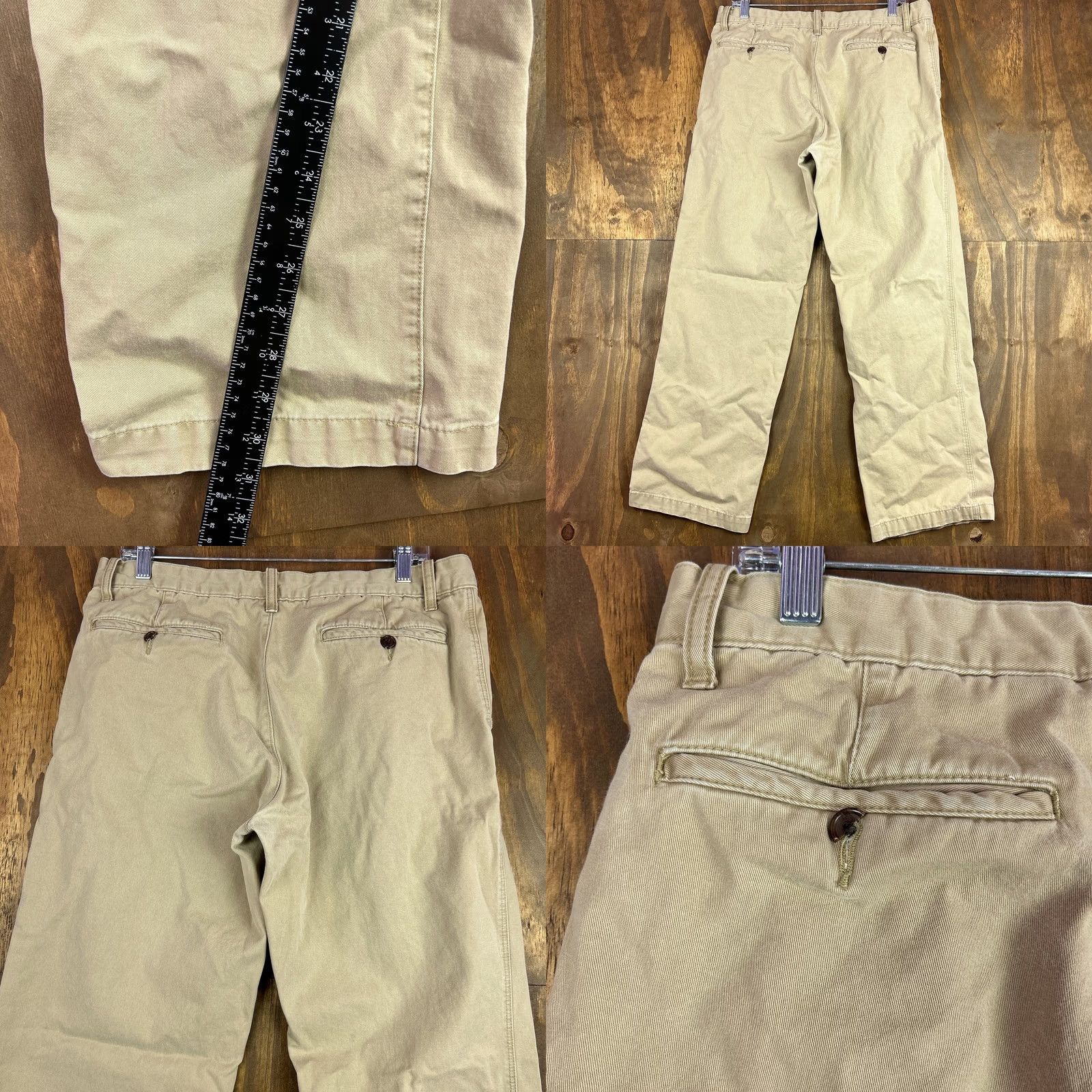 Eddie Bauer Eddie Bauer Mens Pants Tan Legend Wash Khakis 100% Cotton 34x32 34x30.5 Regular Rise Mid Inseam 30 Size US 34 / EU 50 - 8 Thumbnail