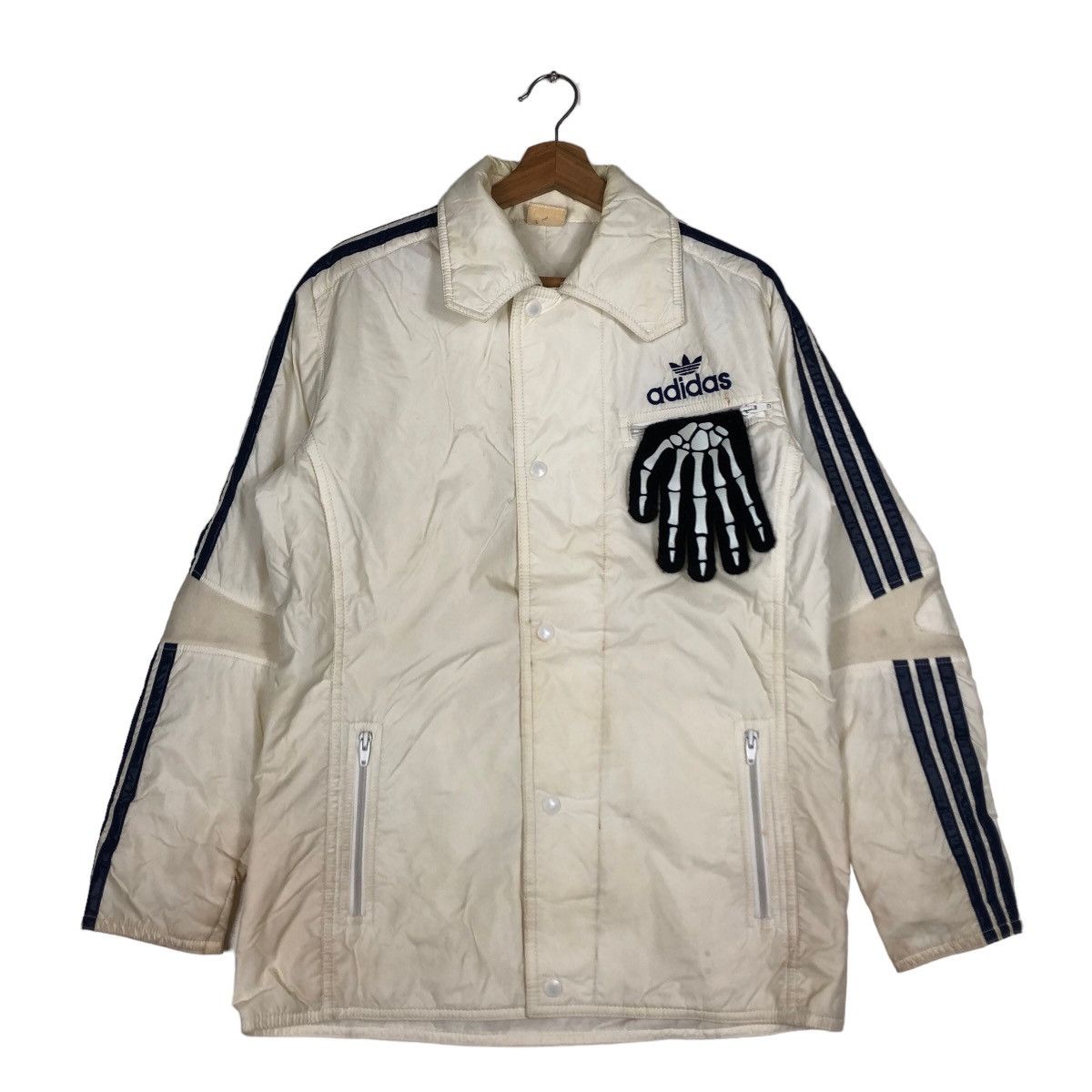 Adidas 🔥90’s Vintage Adidas Light Puffer Down Jacket Japan Size US M / EU 48-50 / 2 - 2 Thumbnail