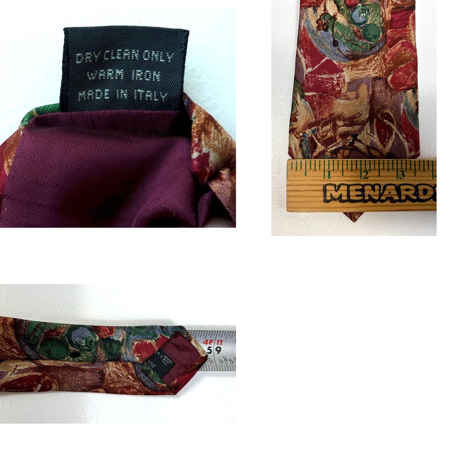 Ermenegildo Zegna Ermenegildo Zegna Tie Silk Luxury Abstract Made in Italy Men's Size ONE SIZE - 8 Thumbnail
