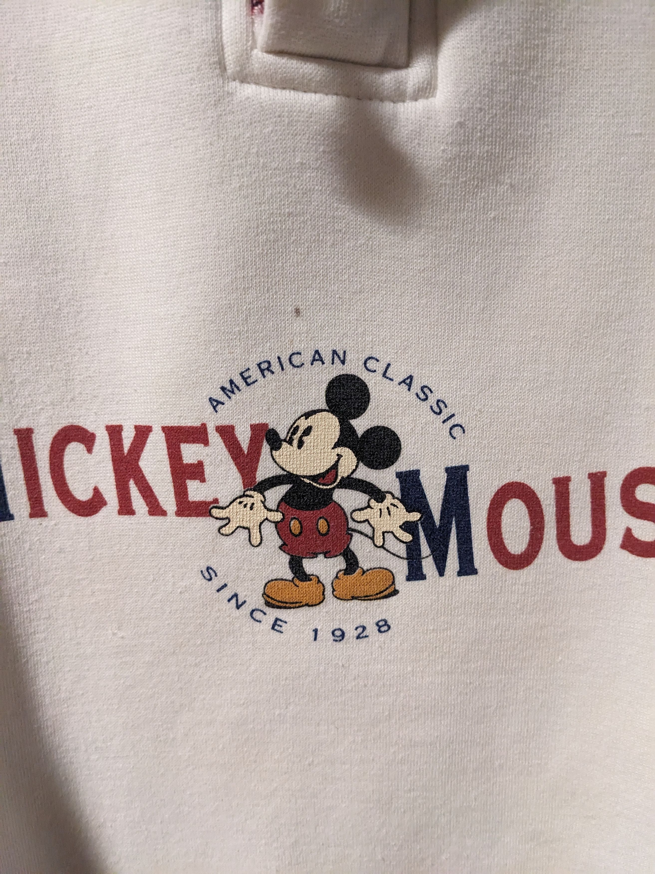 Disney × Vintage Vintage 90s Mickey Mouse Co White Blue X-Large Hoodie Size US XL / EU 56 / 4 - 2 Thumbnail