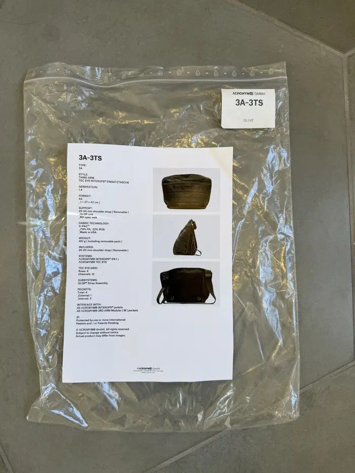 Acronym Acronym 3A-3TS Third Arm Bag Size ONE SIZE - 6 Thumbnail