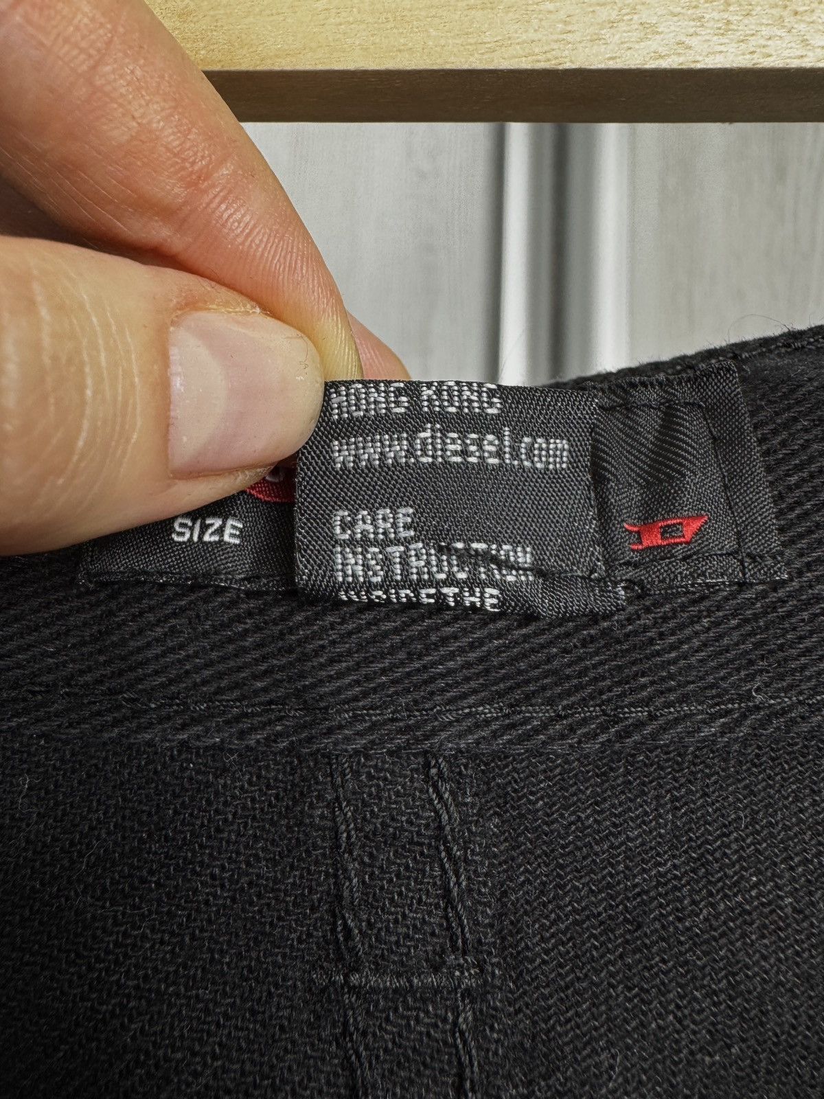 Diesel Diesel vintage zip pocket black big logo denim jeans y2k Size US 31 - 14 Thumbnail