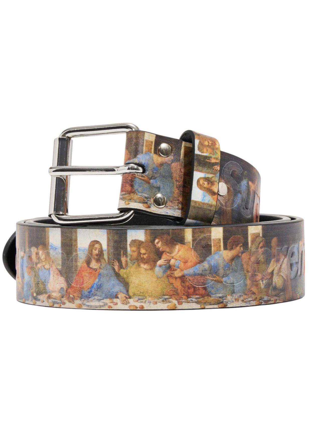 【未使用】 Supreme Last Supper Leather Belt S Supreme Last Supper Leather Belt (SS25) - $148