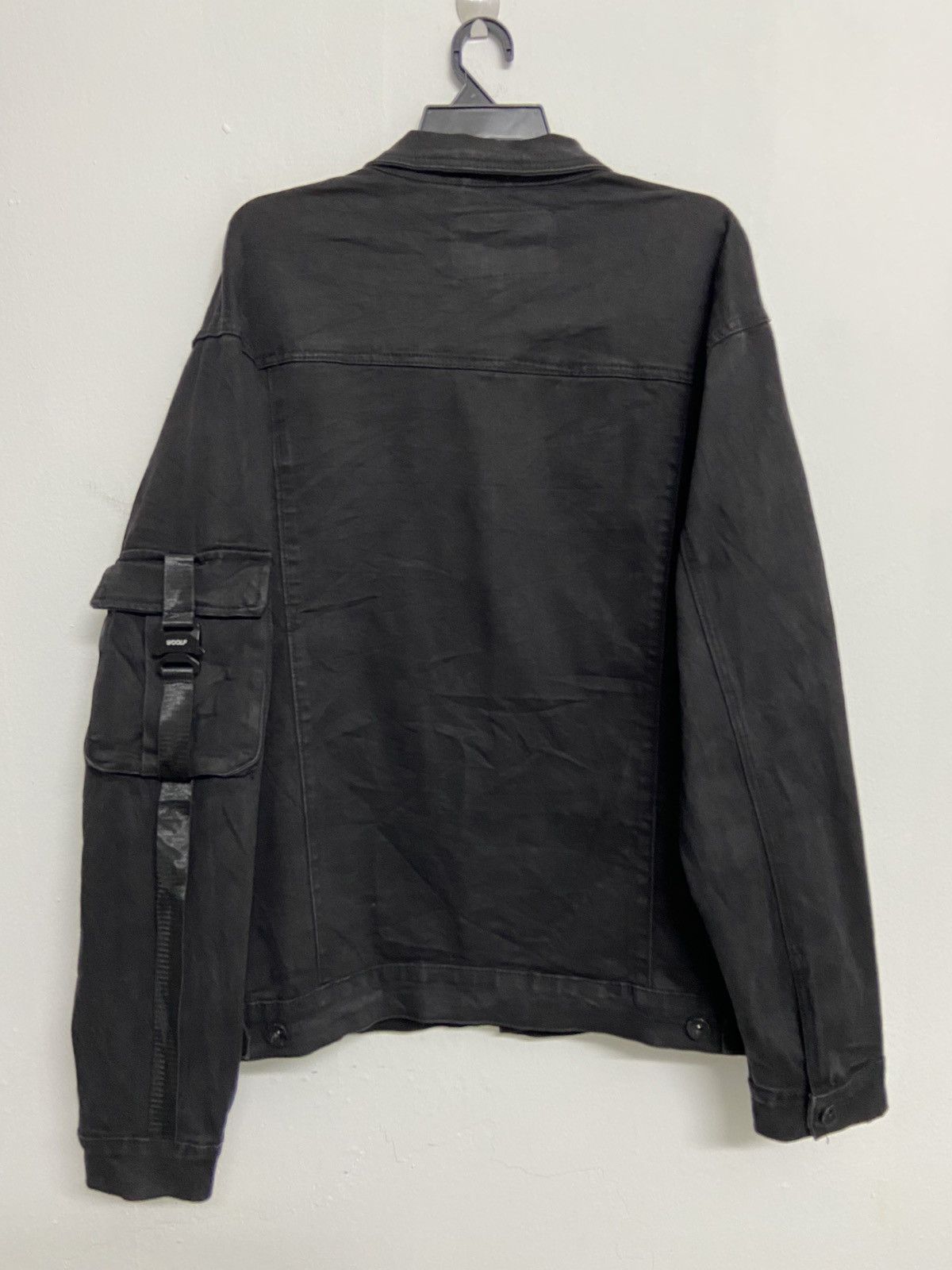Japanese Brand Woolf Black denim bondage Jacket Size US XL / EU 56 / 4 - 8 Thumbnail