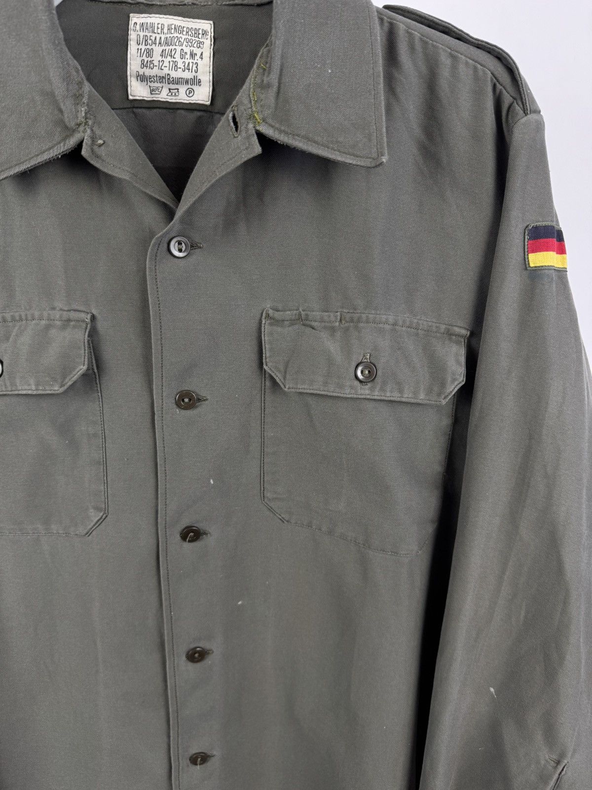 Vintage Vintage Bundeswehr German Army Long Sleeve Shirt Size US L / EU 52-54 / 3 - 4 Thumbnail