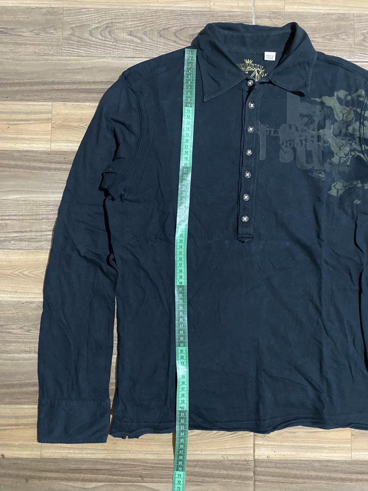 Japanese Brand × Vintage HI FI SOCIETY LONG BUTTON TSHIRT Size US M / EU 48-50 / 2 - 9 Thumbnail