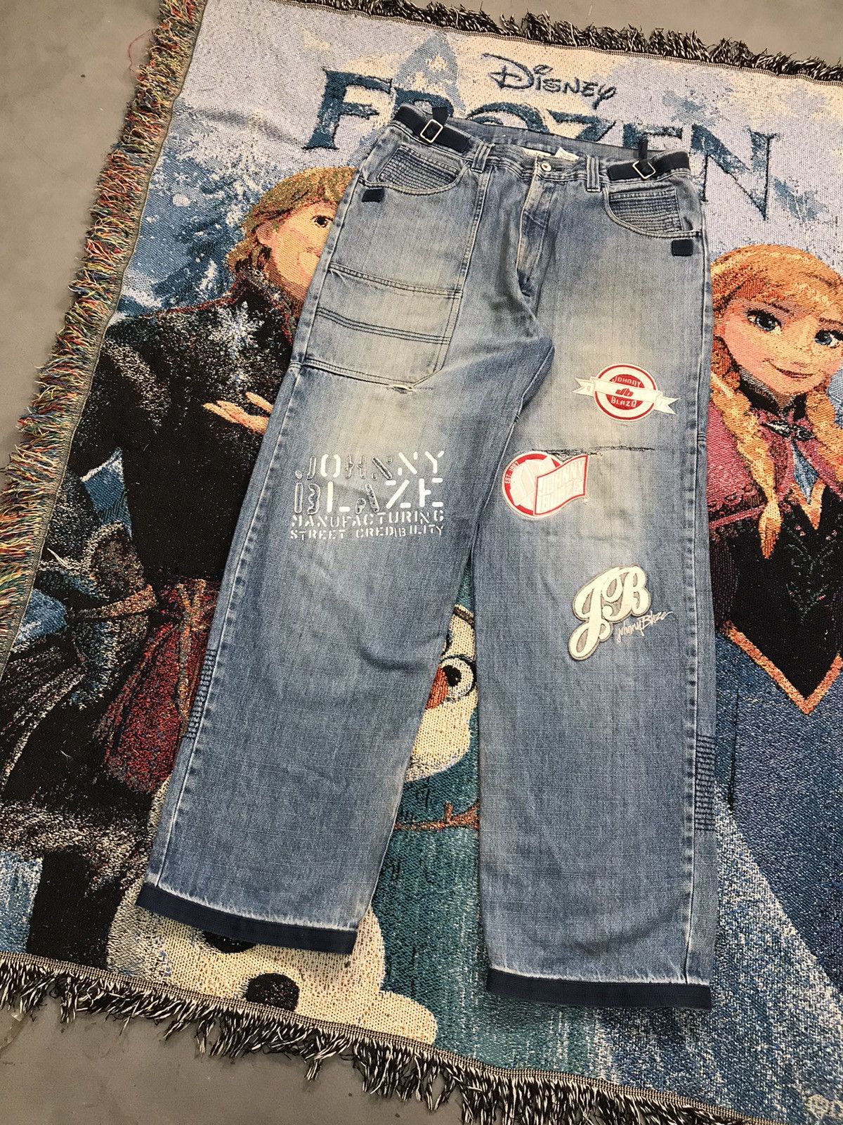 Other Vintage johnny blaze patched work denim Size US 36 / EU 52 - 3 Thumbnail