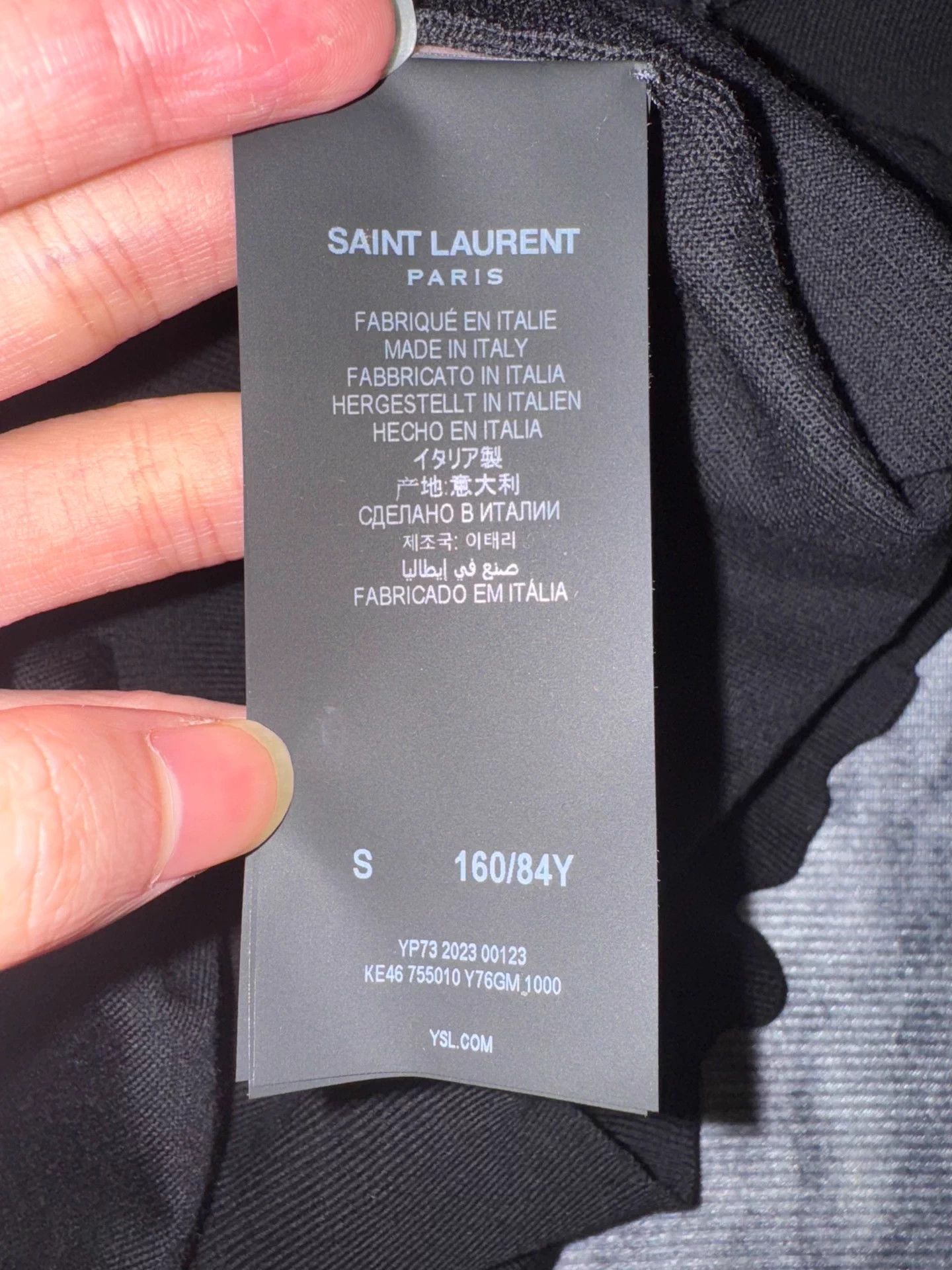 Saint Laurent Paris SLP 23fw Highneck Embroidered Black Wool Sweater S Size US S / EU 44-46 / 1 - 8 Thumbnail