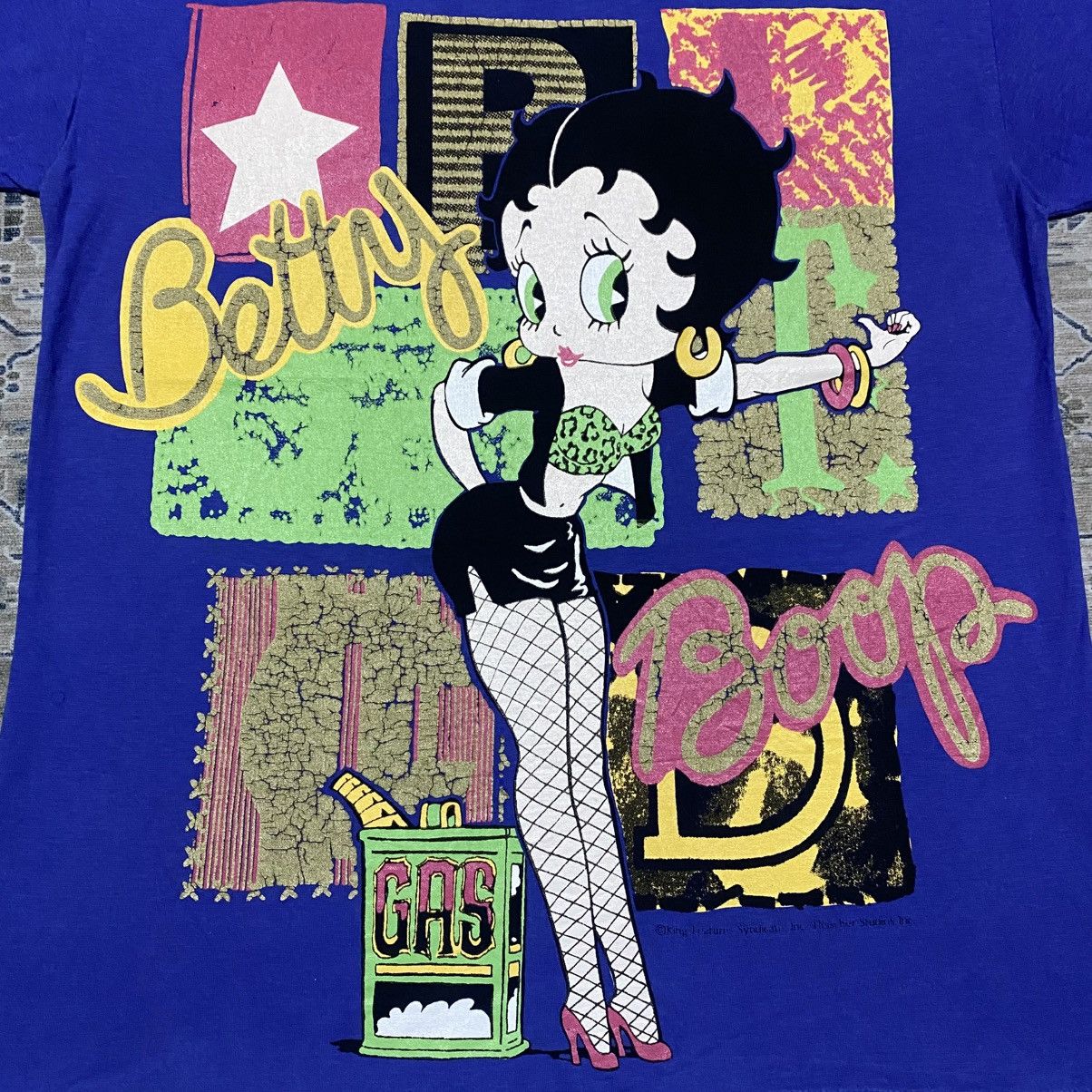 Cartoon Network Rare‼️🔥Vintage Betty Boop Overprint T-Shirt Size US S / EU 44-46 / 1 - 5 Thumbnail