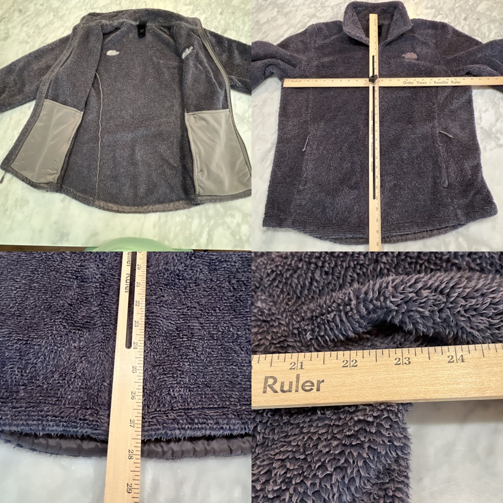 The North Face The North Face Full Zip Fleece Jacket Women XL Gray Deep Pile Thick Heavy Regular Fit Spring Fall Classic Outdoor Logo Zipper Size XL / US 12-14 / IT 48-50 - 8 Thumbnail