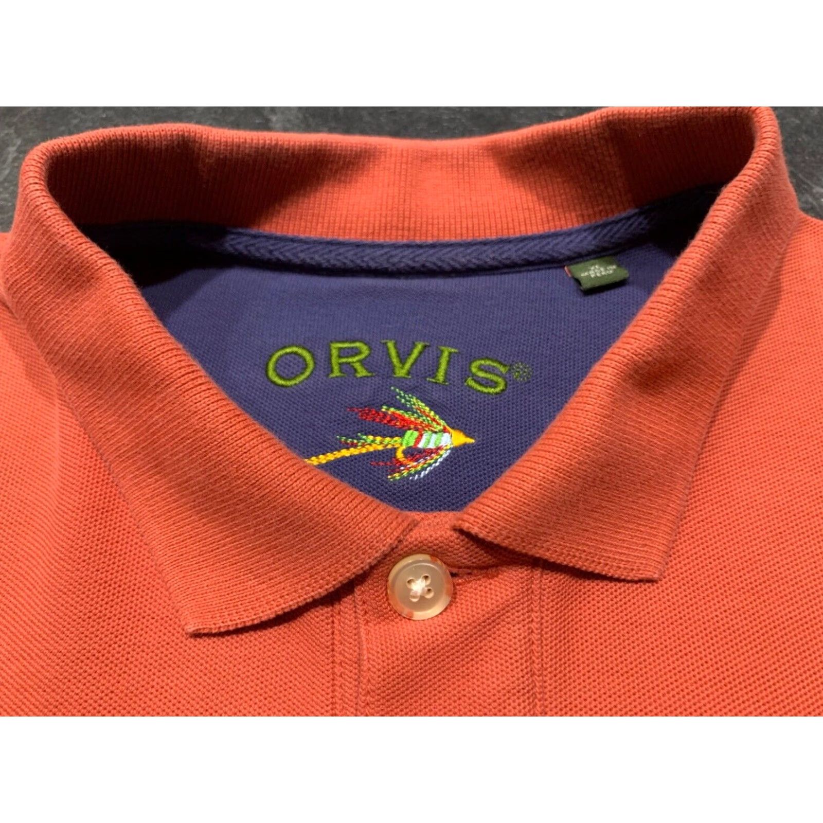 Orvis Orvis Polo Shirt Coral XL Heavy Cotton Fishing Activewear Mens Size US XL / EU 56 / 4 - 7 Thumbnail