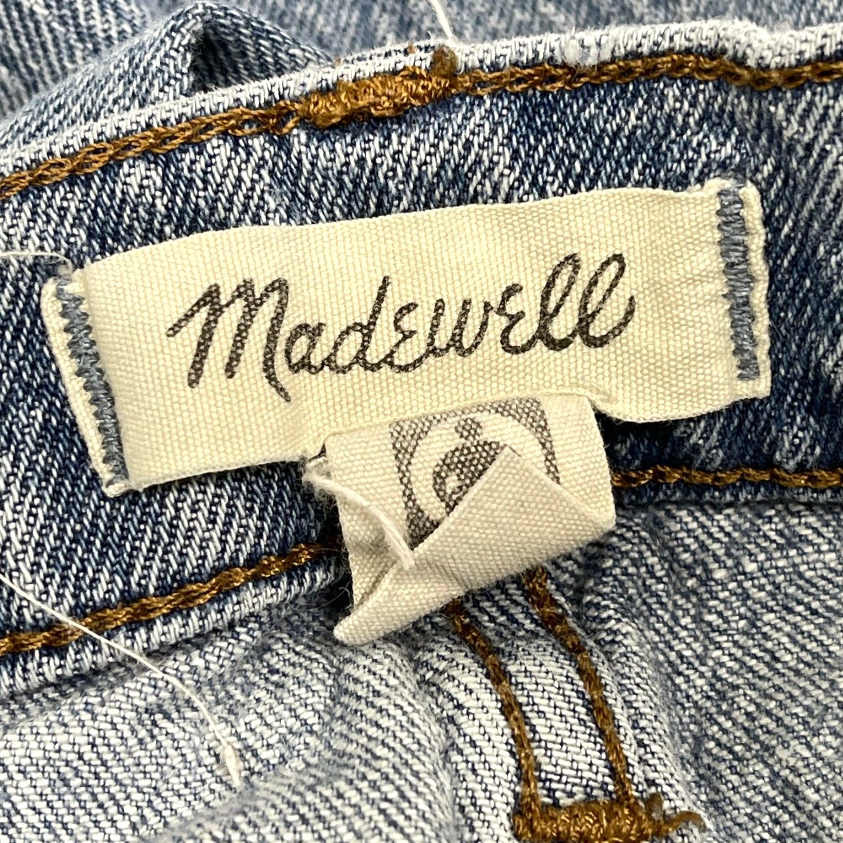 Madewell VINTAGE Madewell Jeans Womens 24 Blue Denim Classic Straight Leg Cotton Blend FlAW Size 42" / US 20 - 4 Thumbnail