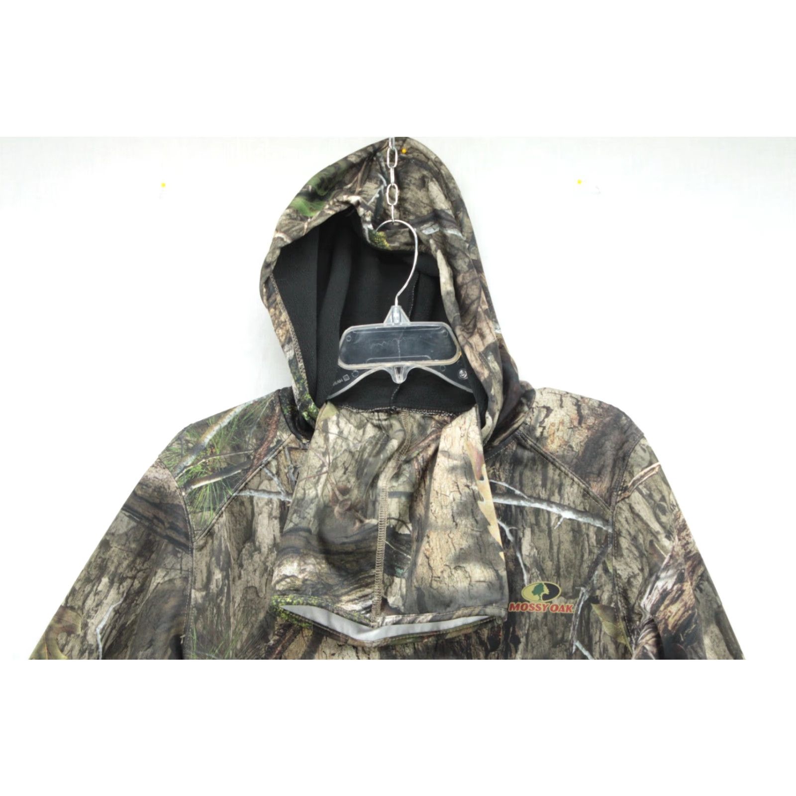 Vintage Mossy Oak Hoodie Mens S Woodland Camo Pullover Face Hood Hunting Lightweight Size US S / EU 44-46 / 1 - 2 Thumbnail