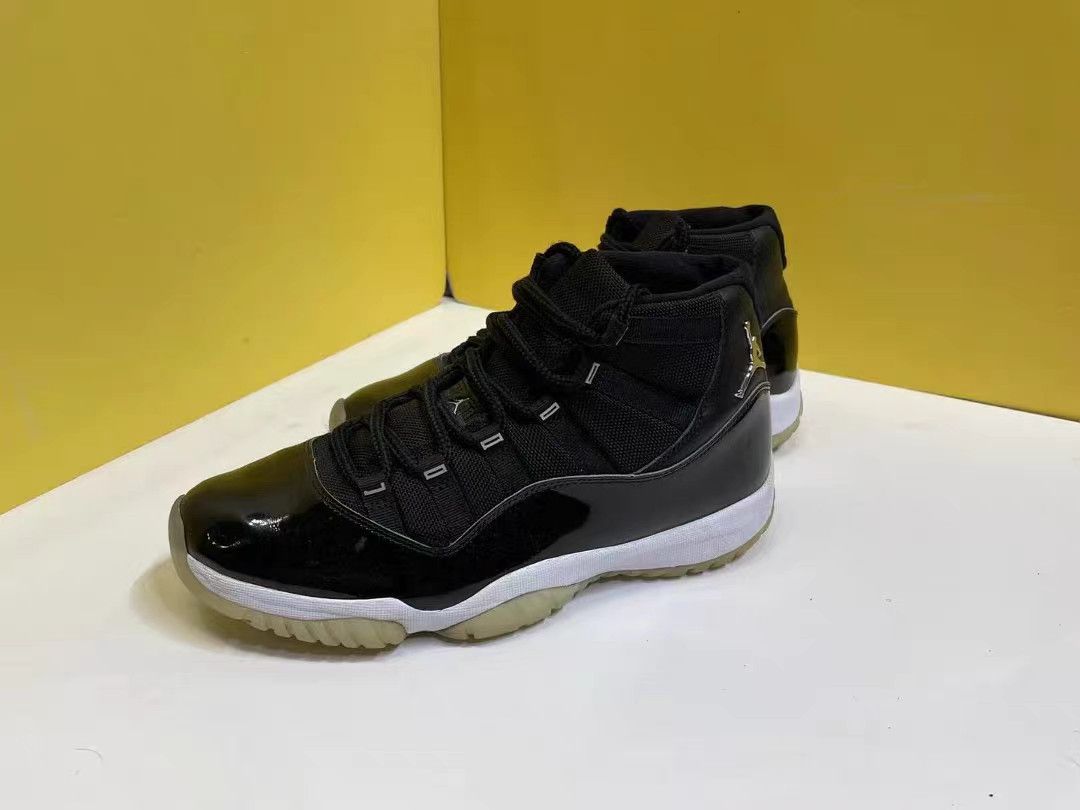 Jordan Brand Air Jordan 11 Retro Black/Silver "72-10" K15 Size US 11.5 / EU 44-45 - 2 Thumbnail