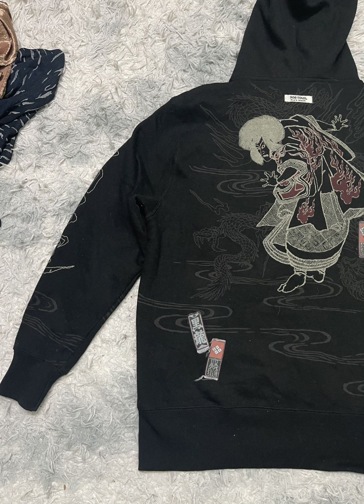 Dogtown 2000s DOG TOWN BLACK DRAGON HOODIE JACKET RARE DESIGN Size US XL / EU 56 / 4 - 15 Thumbnail