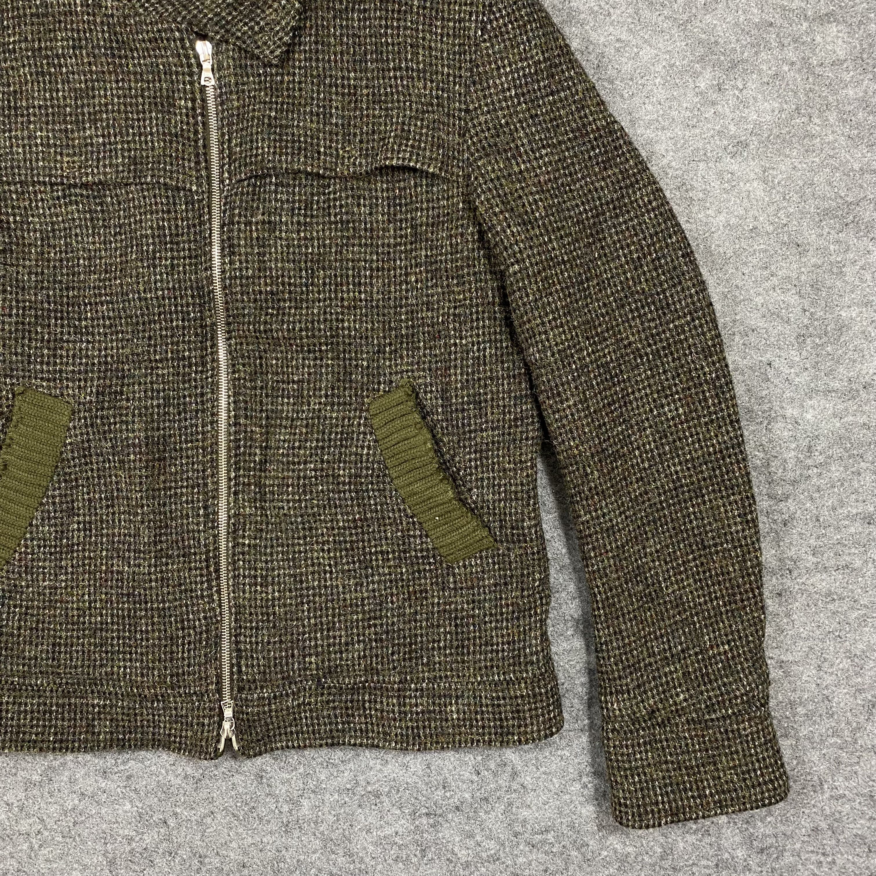 Harris Tweed BLUE WORK TOMORROWLAND Harris Tweed Wool Bomber Jacket-J551 Size US M / EU 48-50 / 2 - 5 Thumbnail