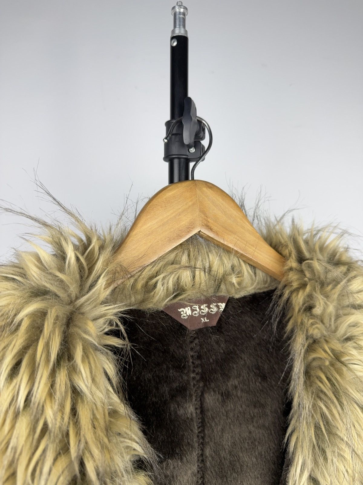 Japanese Brand 00s Y2K Missy Faux Fur Shearling Jacket IfSixWasNine Style Size XL / US 12-14 / IT 48-50 - 3 Thumbnail