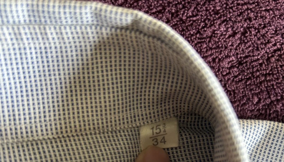 Fendi Vintage 70s 80s Fendi Shirt Italy Made Point Collar 15¾/34 L Size US L / EU 52-54 / 3 - 6 Thumbnail