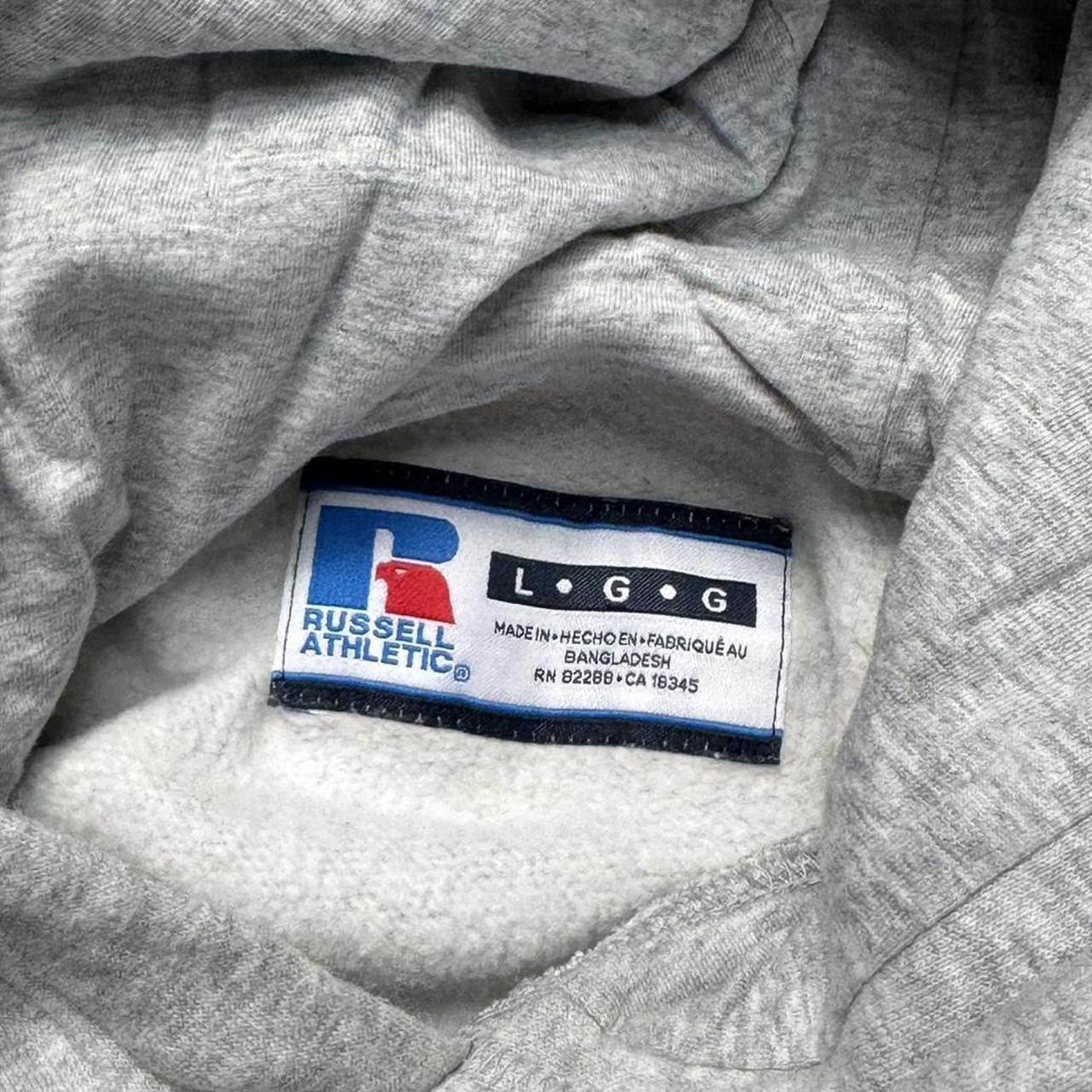 Russell Athletic × Vintage Vintage 90s Russell Athletic Grey Hoodie Size US L / EU 52-54 / 3 - 6 Thumbnail