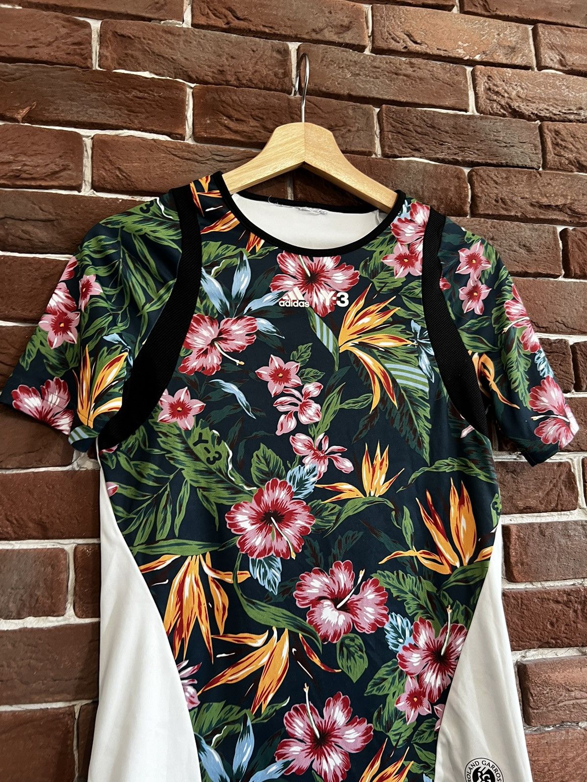 Adidas Rare Y-3 Yohji Yamamoto Adidas Roland Garros Floral Tee Size S / US 4 / IT 40 - 3 Thumbnail