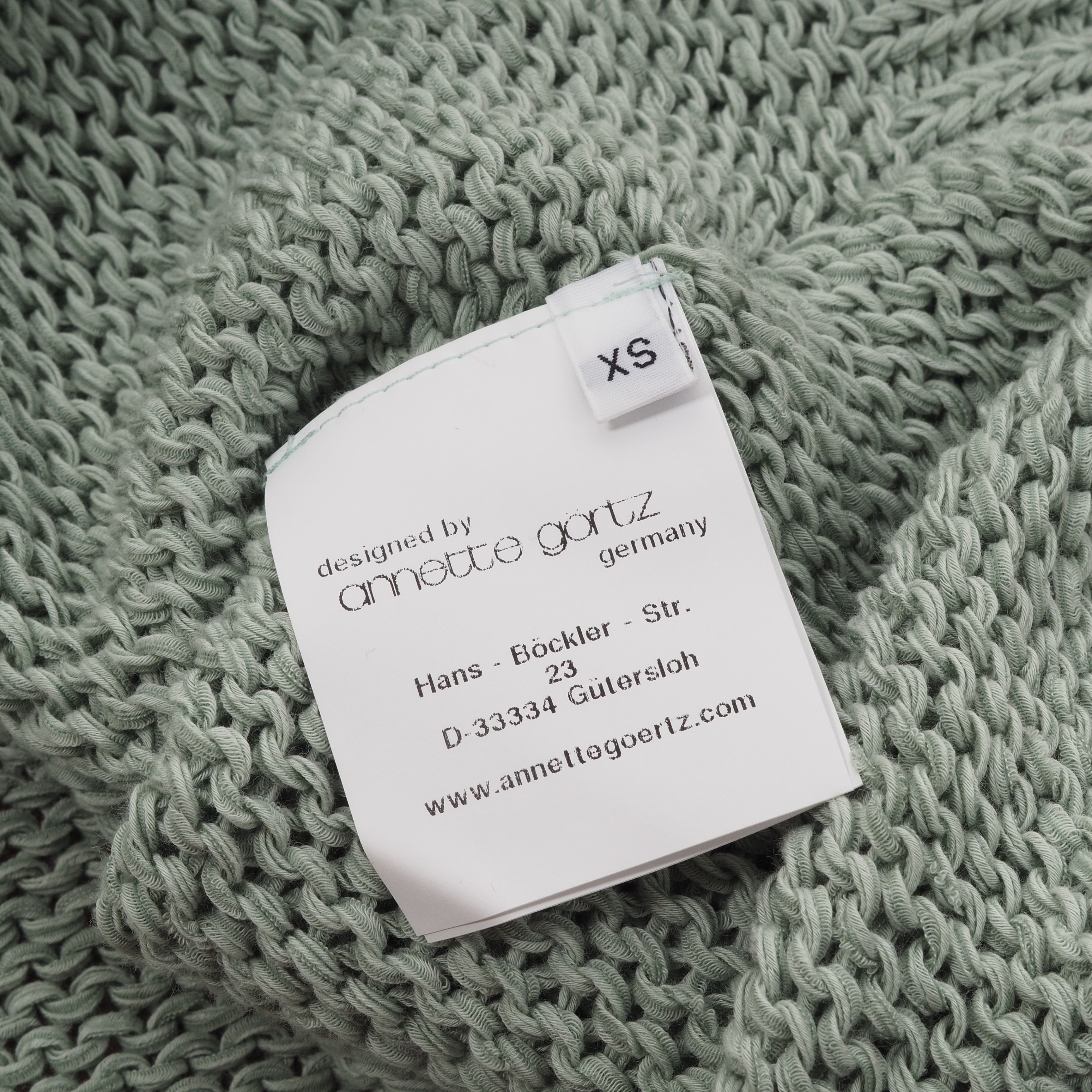 Annette Gortz Women Mint Green Knit Sweater Pullover Top