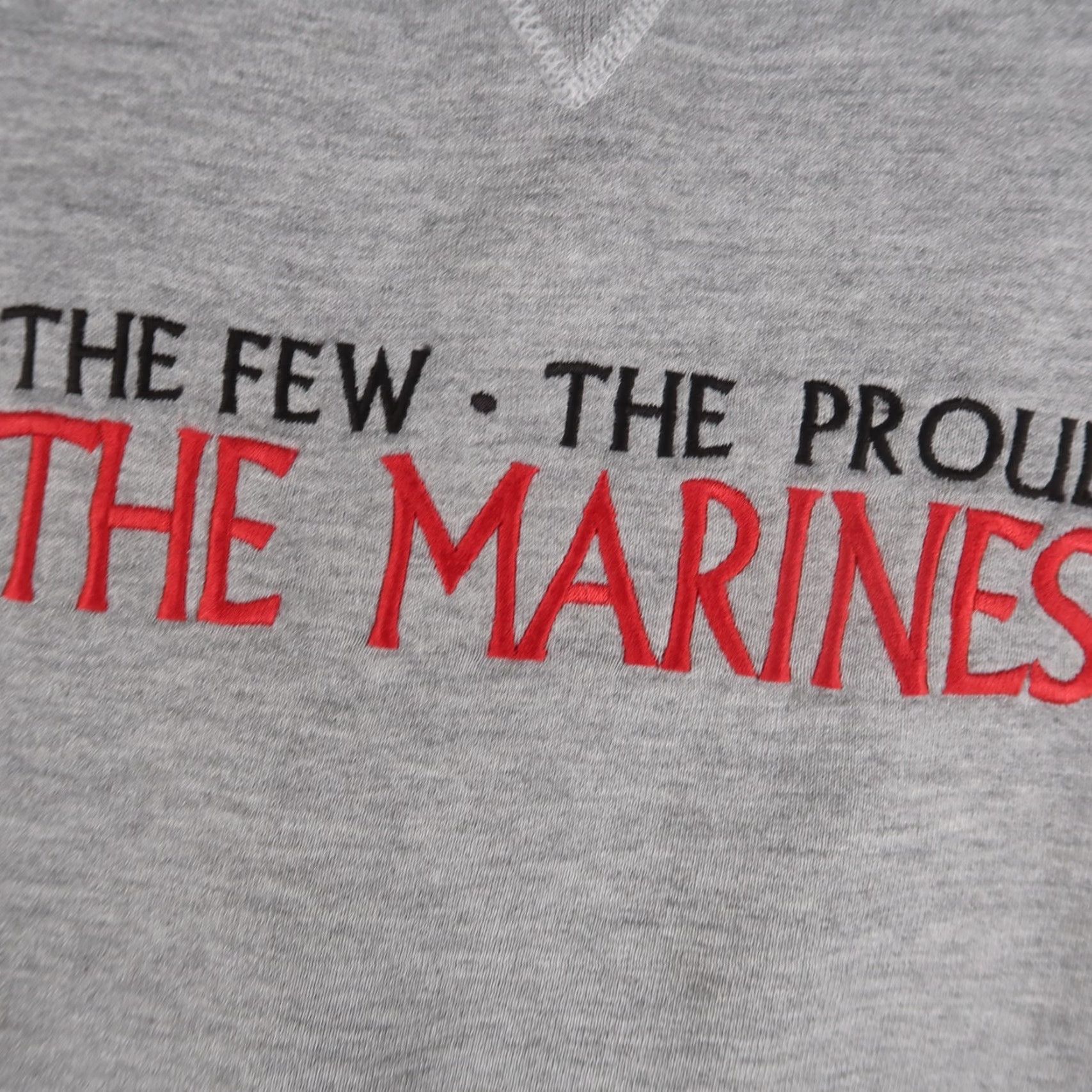 Russell Athletic VINTAGE Russell Athletic 90s Proud Marines Sweatshirt Size L Gray Graphic Print Crewneck Mens Size US L / EU 52-54 / 3 - 4 Thumbnail