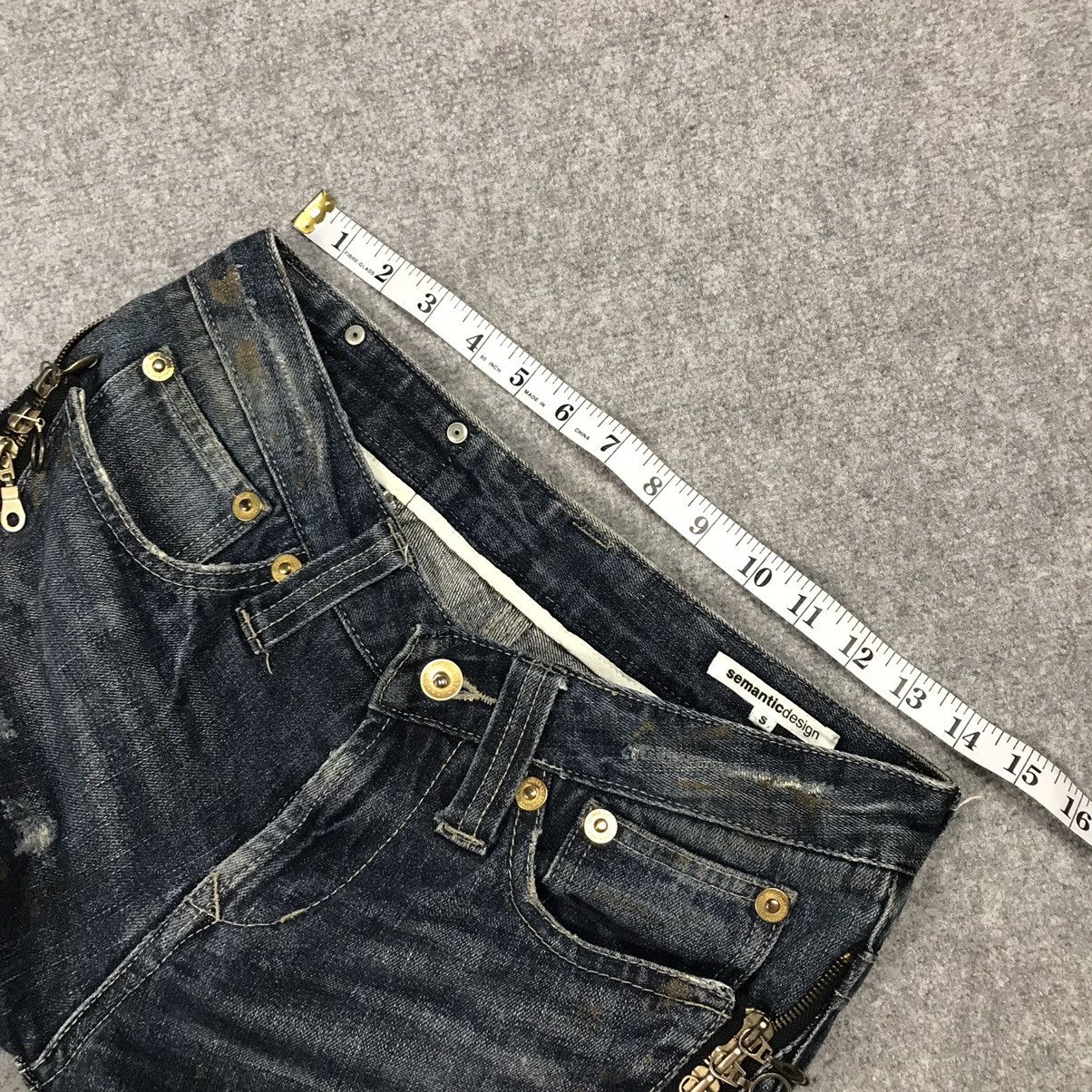 If Six Was Nine × Japanese Brand × Le Grande Bleu (L.G.B.) FLARE SEMANTICDESIGN JAPAN DESIGN ZIPPER BOOTCUT PANTS Size US 28 / EU 44 - 23 Thumbnail