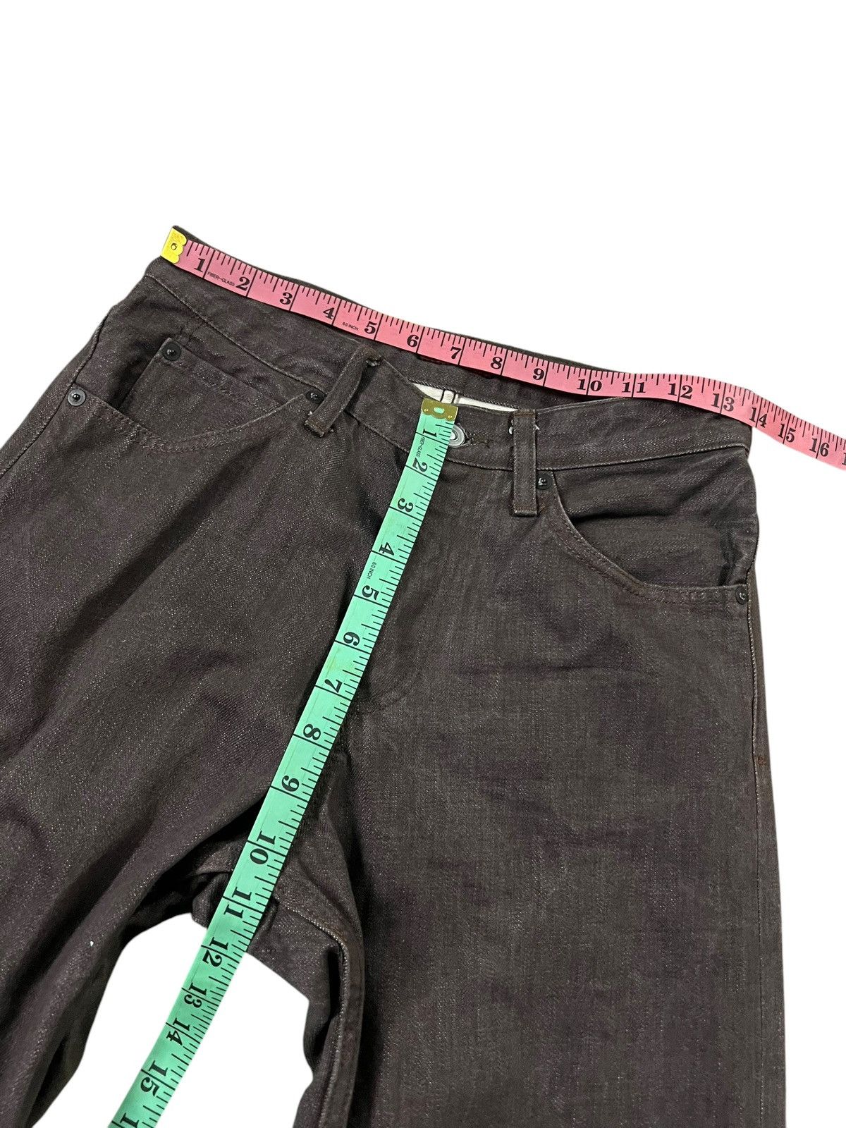 If Six Was Nine × Johnbull × KOJIMA GENES Vintage John Bull Co Brown Jeans Very Rare Size US 27 - 10 Thumbnail