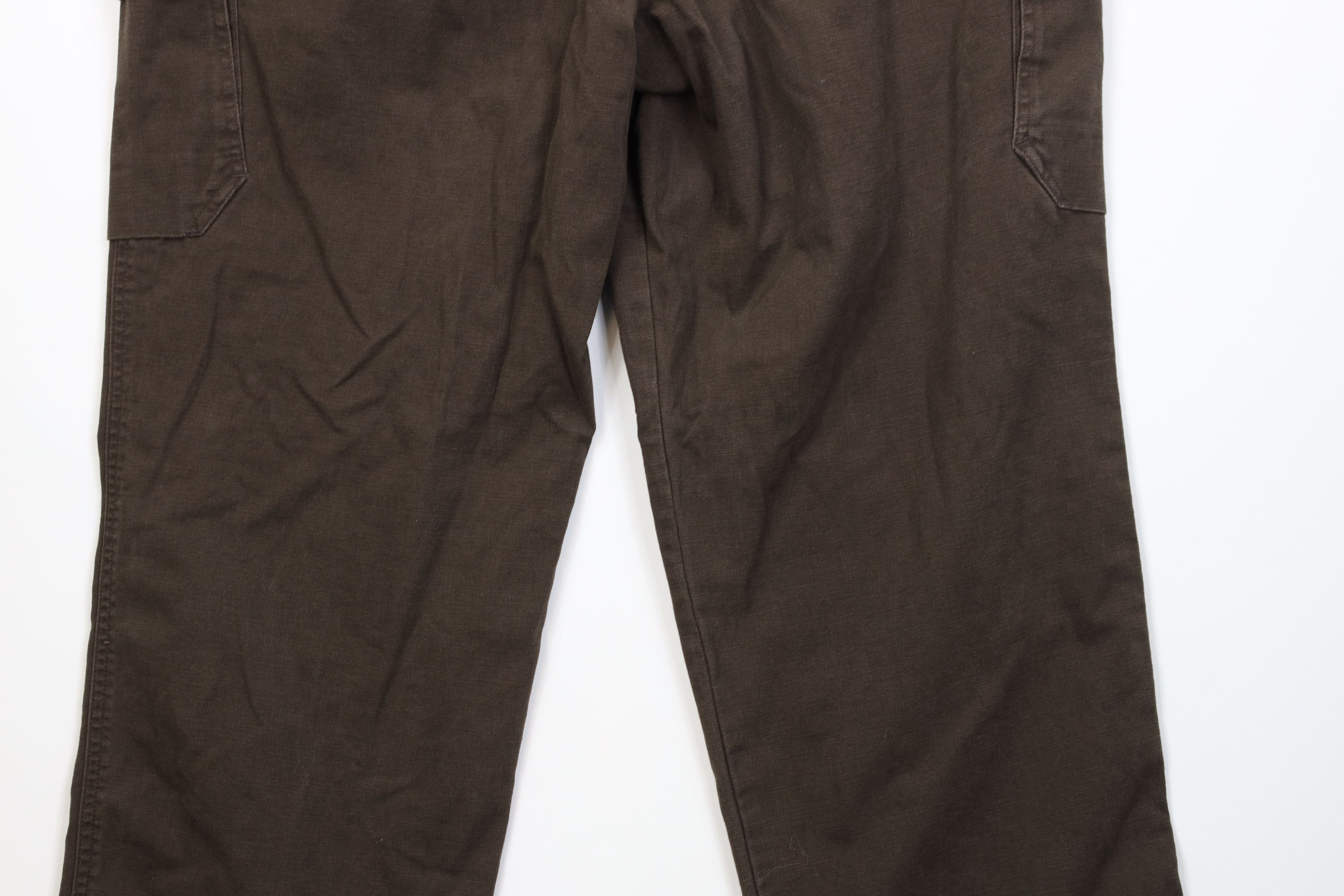 Vintage Vintage 90s Y2K Streetwear Canvas Wide Leg Cargo Pants Brown Size US 40 / EU 56 - 12 Thumbnail