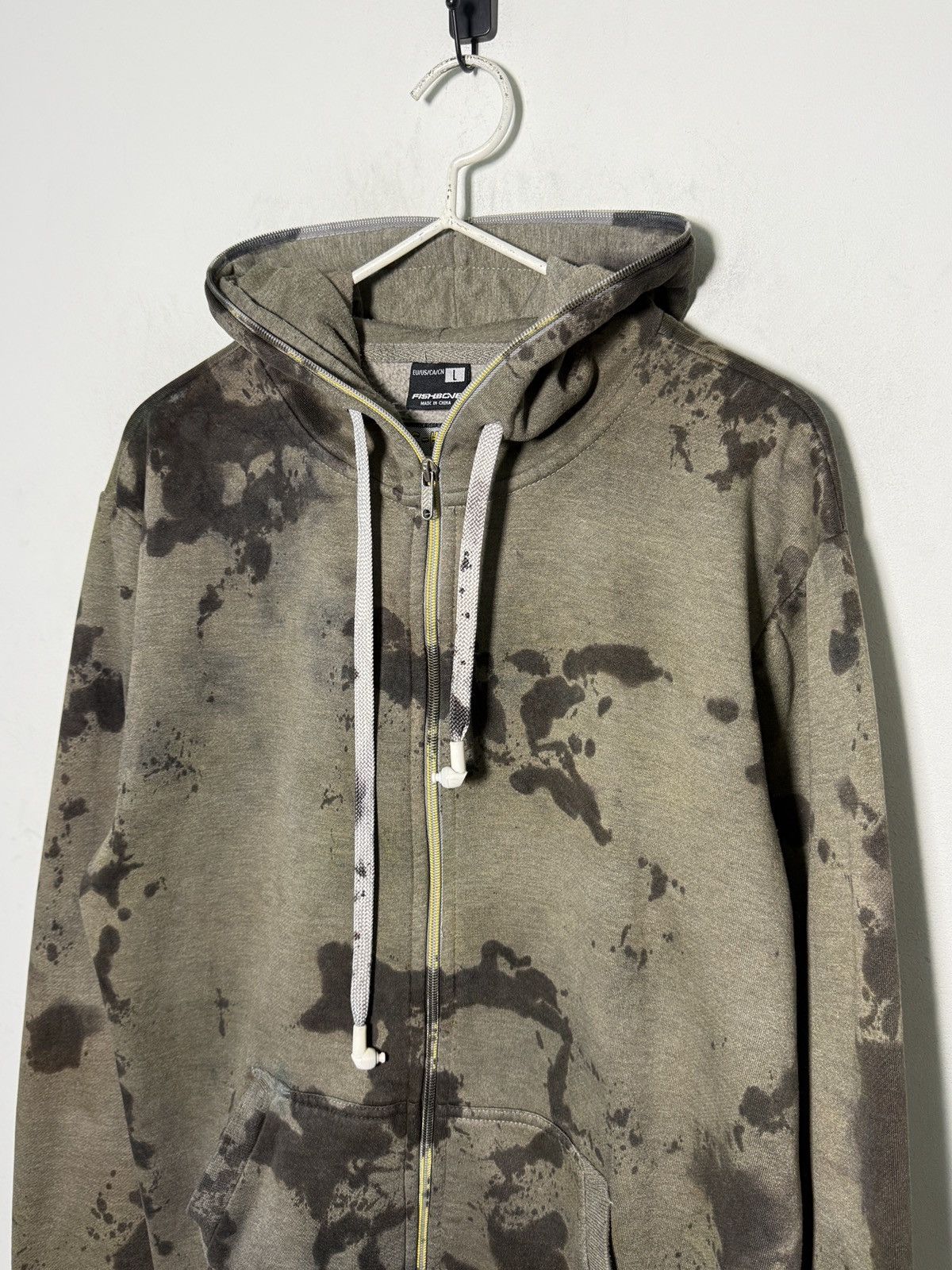 Seditionaries Fishbone gimp hoodie reworked custom hand dyed treatment Size US L / EU 52-54 / 3 - 6 Thumbnail