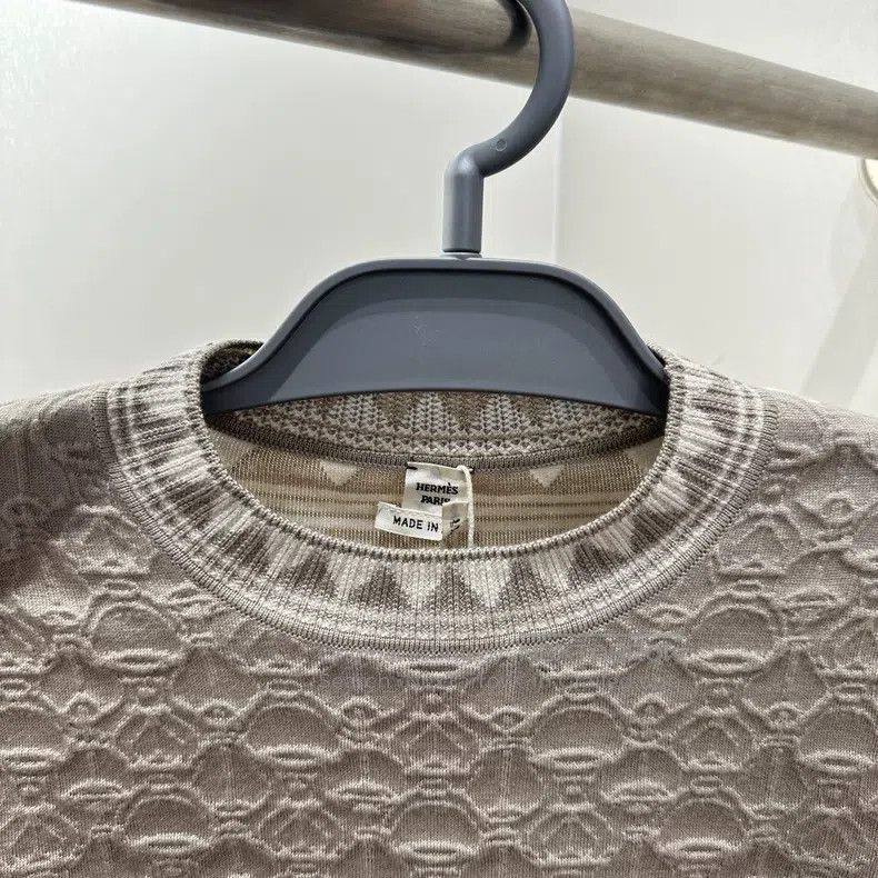 Other Hermes Geometric pattern jacquard sweater Size XXS / US 00 / IT 34 - 3 Thumbnail