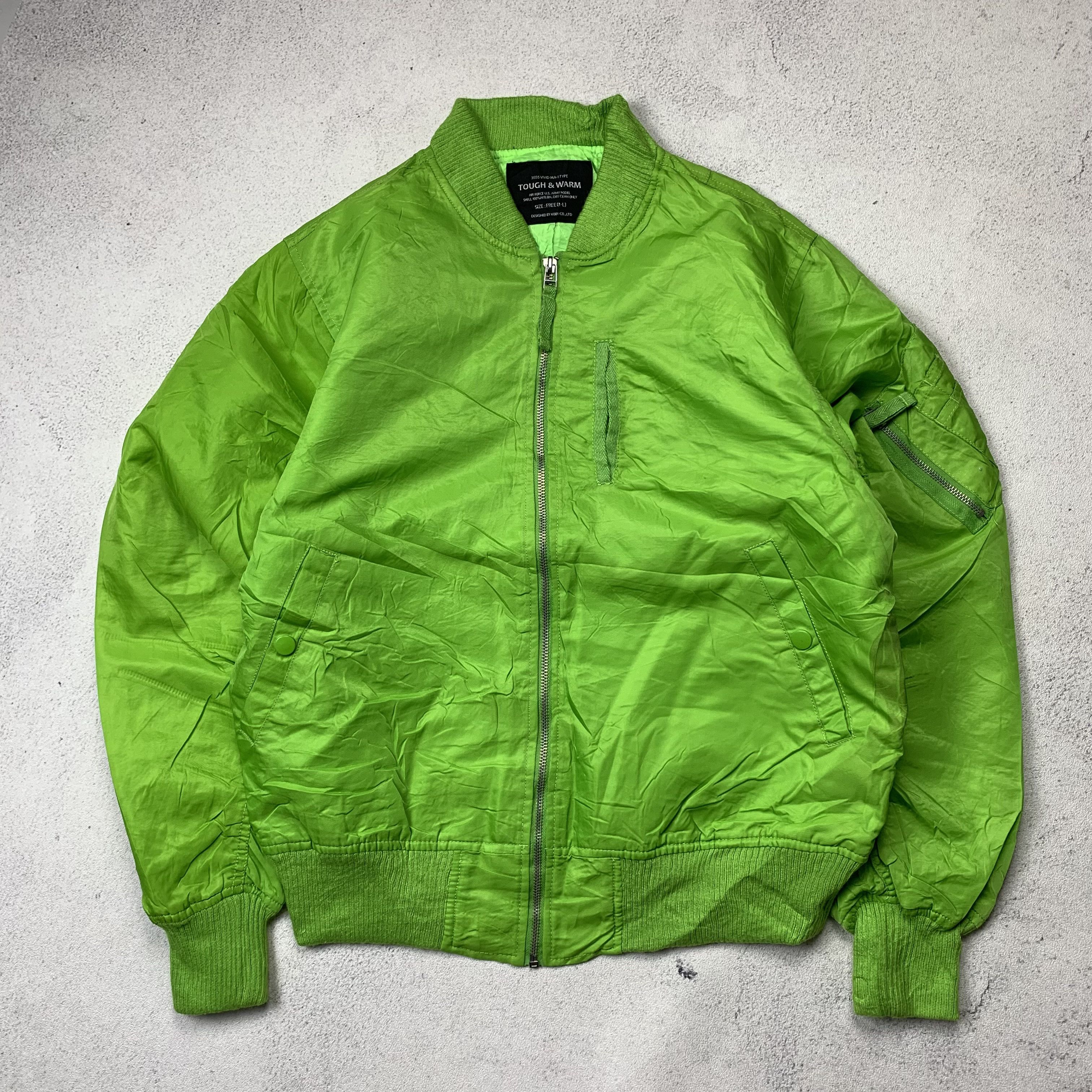 Japanese Brand 3555 VIVID MA-1 Kobun.Co Japanese Brand Bomber Jacket Size US M / EU 48-50 / 2 - 1 Thumbnail