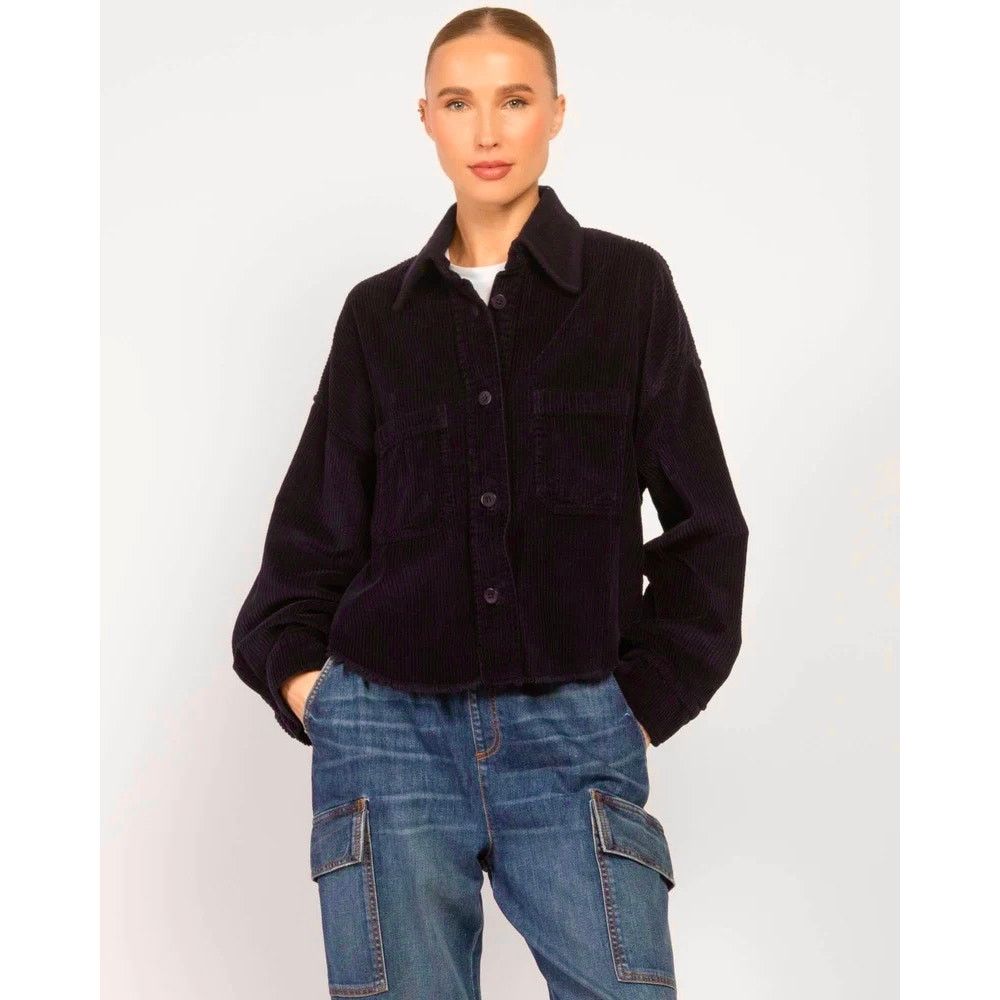 Les Tien $295 New Les Tien Coopa corduroy Crop Shacket - plum - Small Size S / US 4 / IT 40 - 1 Thumbnail