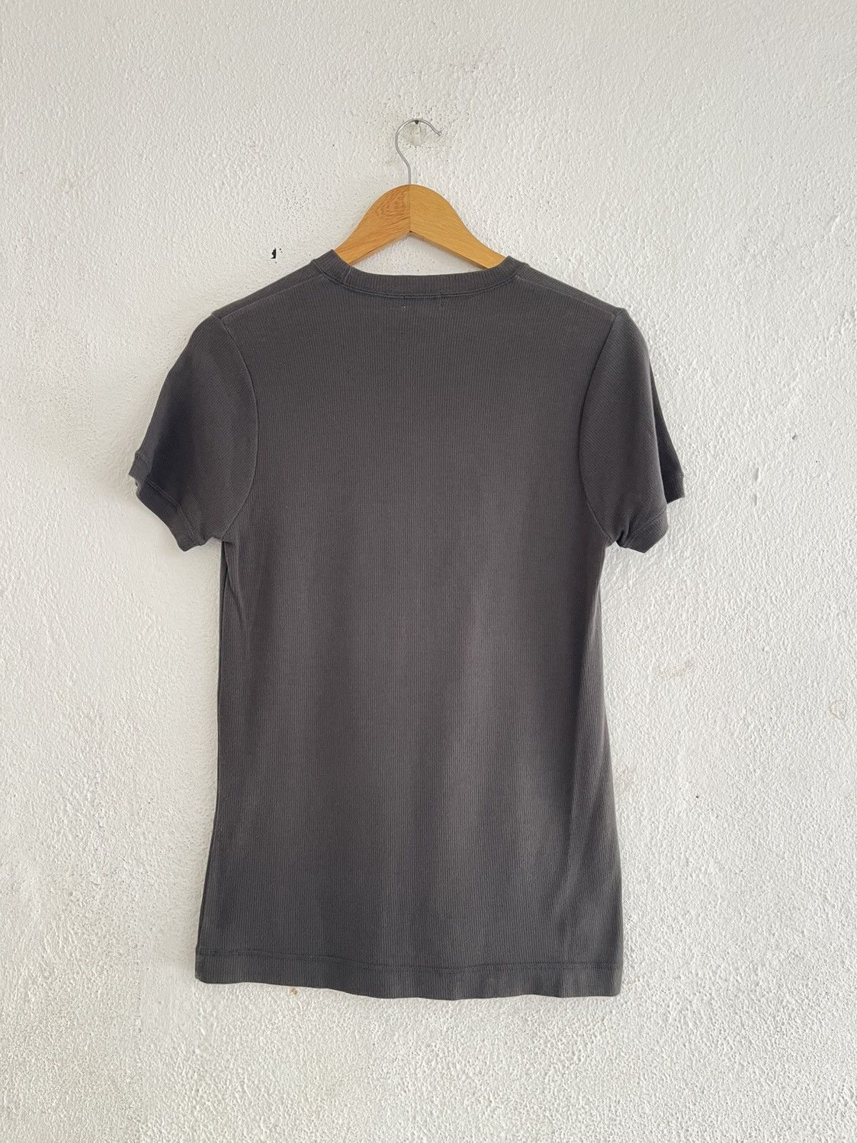 Dries Van Noten Dries Van Noten Ribbed Cotton Gray T Shirt Size US L / EU 52-54 / 3 - 2 Thumbnail