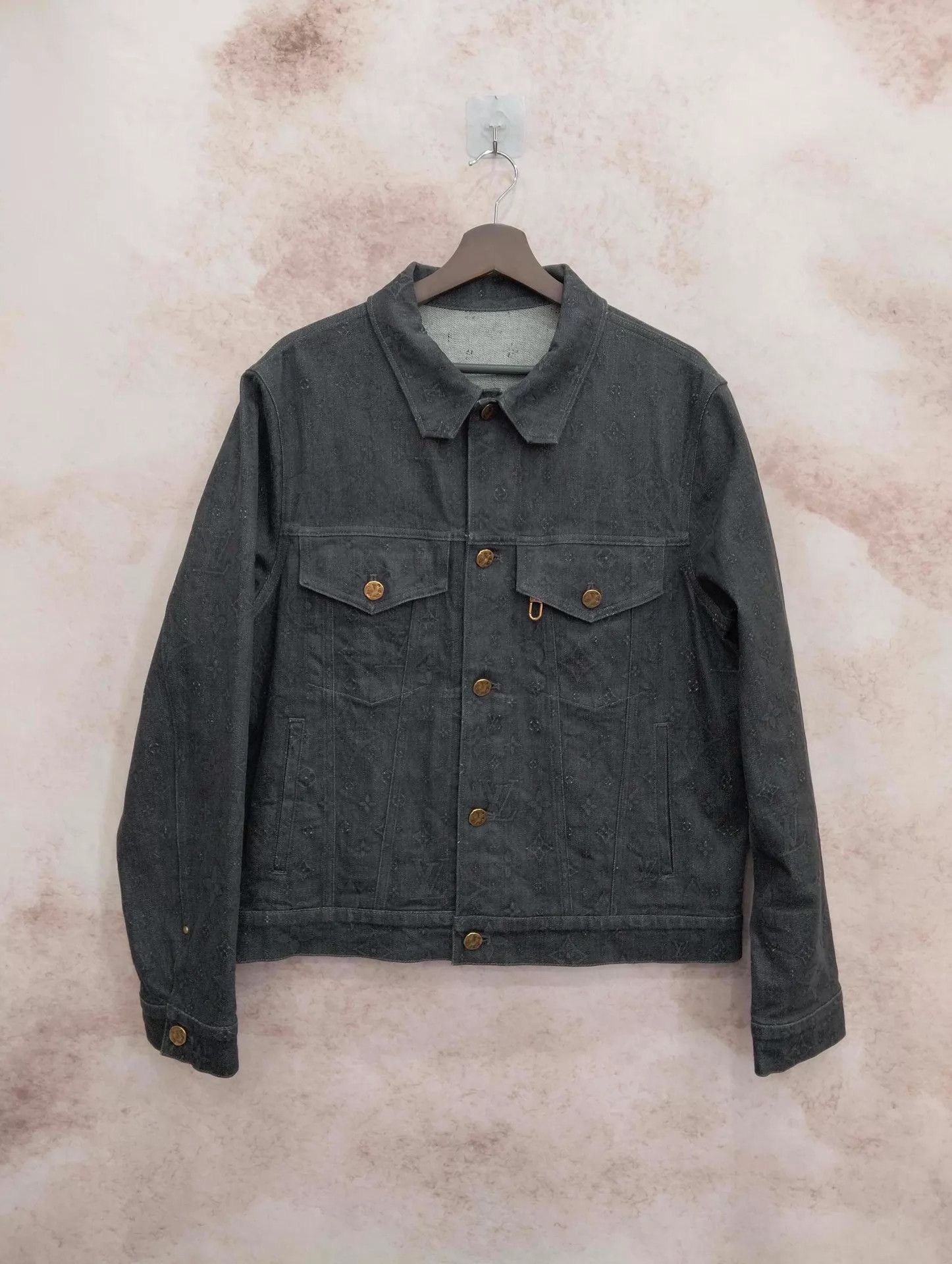 Louis Vuitton LV All-Over Print Denim Jacket 50 Size US M / EU 48-50 / 2 - 1 Thumbnail
