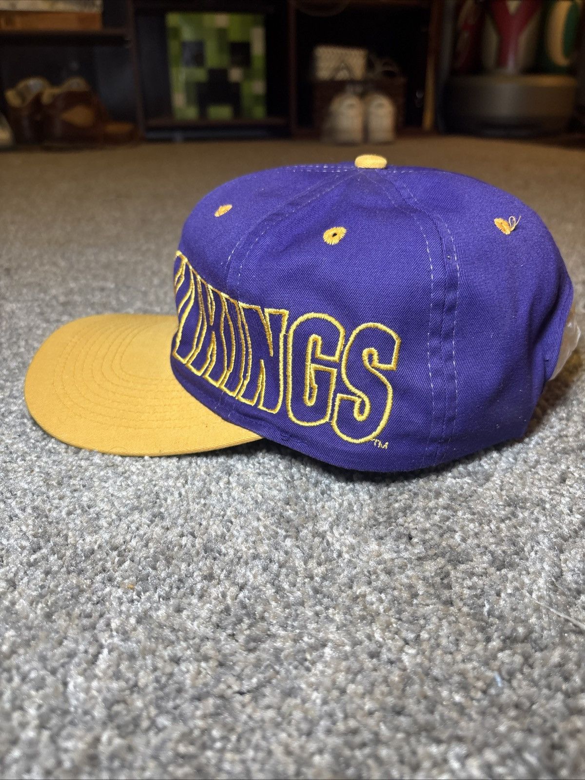 Drew Pearson × Vintage Vintage Minnesota Vikings Hat Cap Snapback Drew Pearson Size ONE SIZE - 2 Thumbnail
