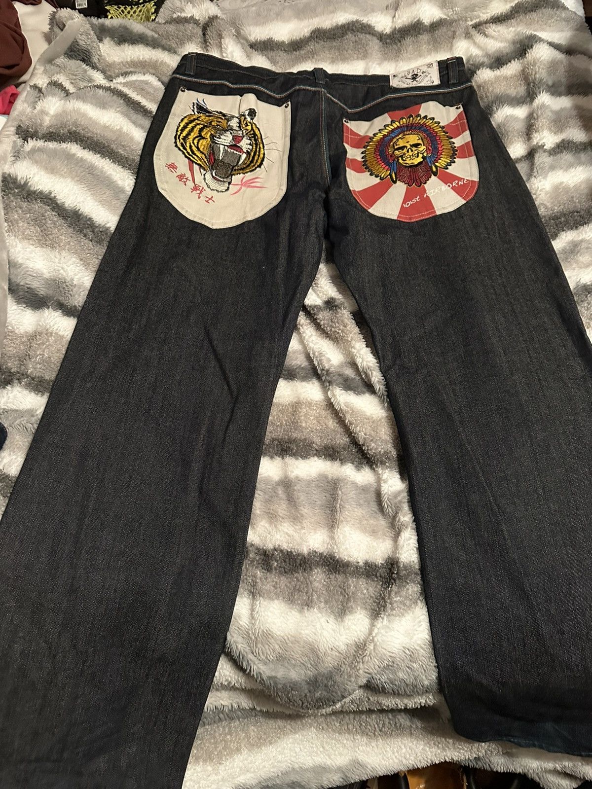 Japanese Brand × Vintage Denim w/ interesting back pockets Size US 42 / EU 58 - 1 Thumbnail