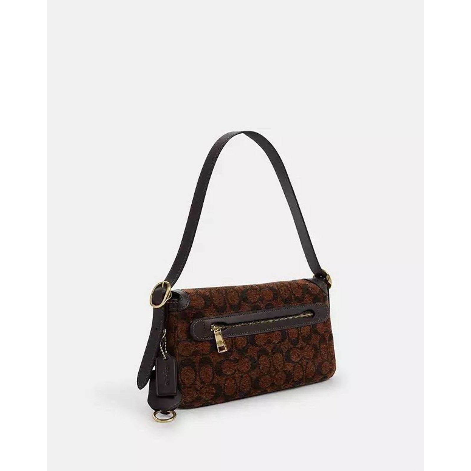 Coach NWT Coach Etta Small Flap Shoulder Bag Chenille CCV65 Gold Size ONE SIZE - 11 Thumbnail