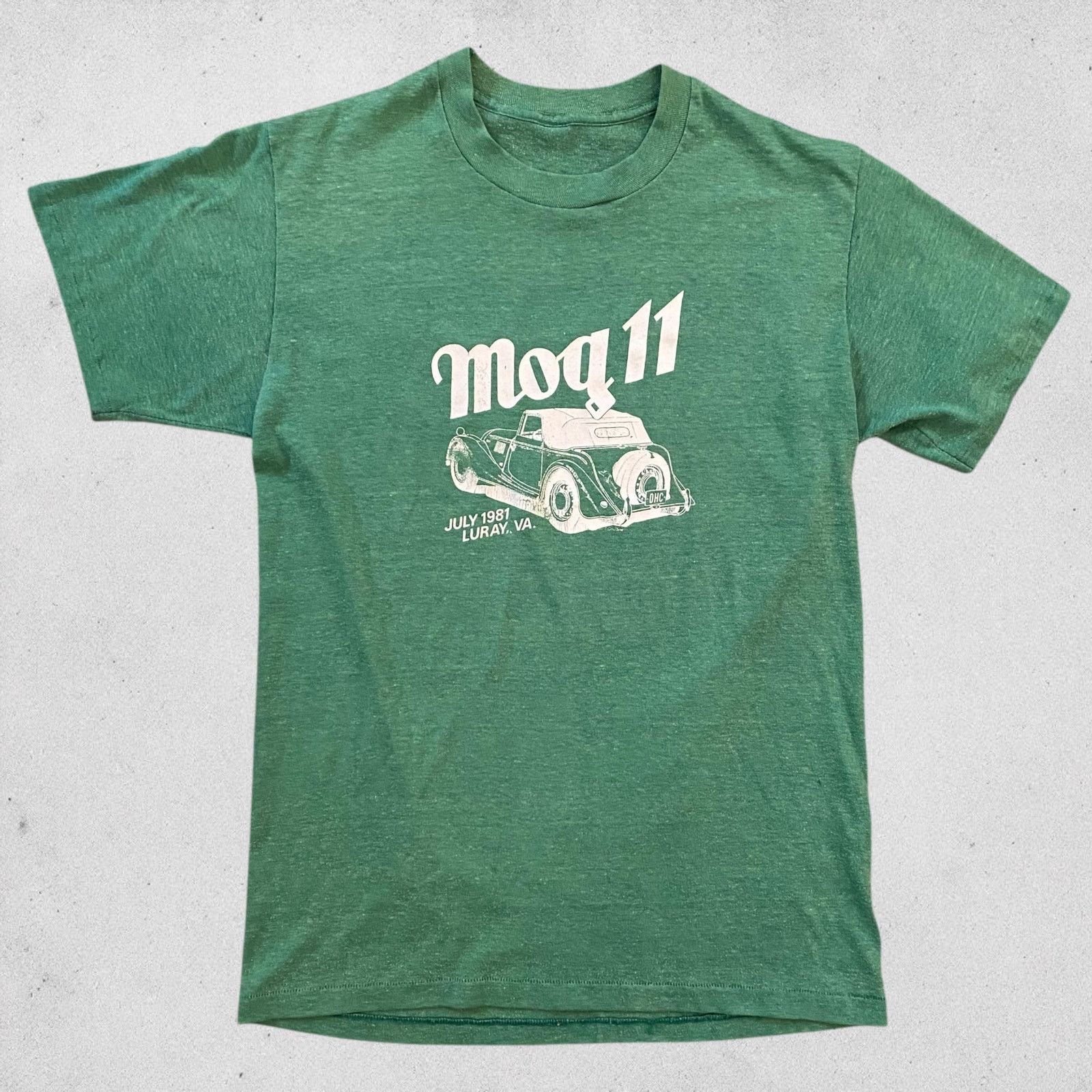 Vintage Vintage Classic Car Moq 11 Heather Green Paper Thin T Shirt Size US S / EU 44-46 / 1 - 1 Thumbnail