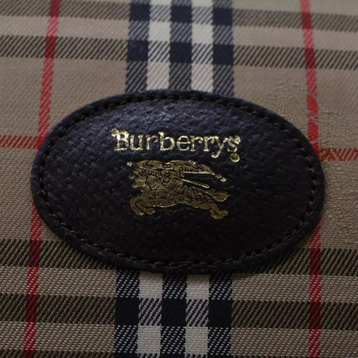 Burberry Burberrys Nova Check Clutch Bag Nylon Beige Auth Size ONE SIZE - 5 Thumbnail