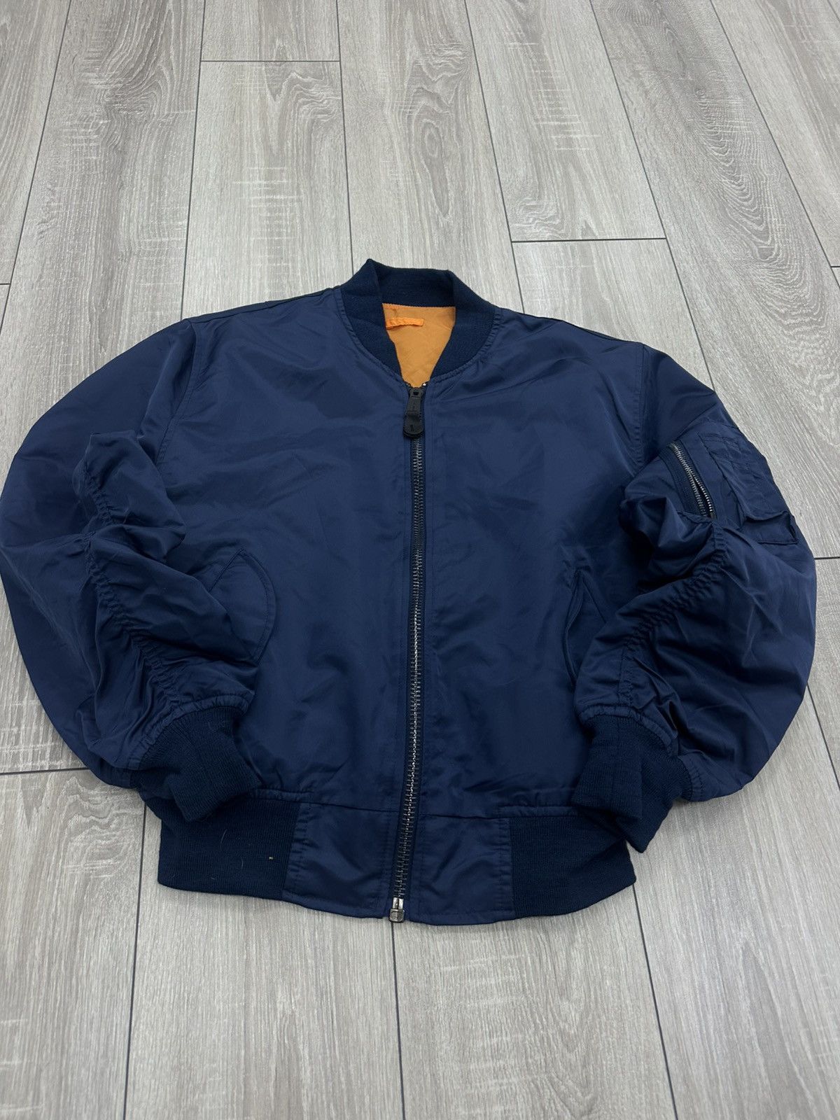 Nylon Ma-1 Flyers Intermediate Bomber Jacket Baggy Boxy