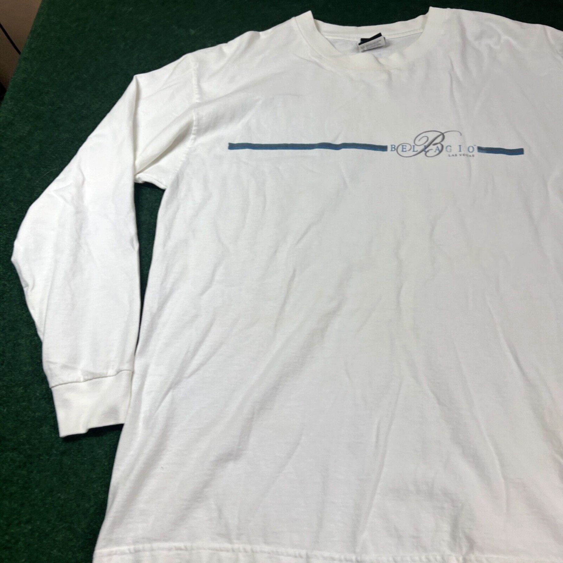 Vintage BELLAGIO Long Sleeve Shirt Men Large White Crewneck VINTAGE Size US L / EU 52-54 / 3 - 2 Thumbnail